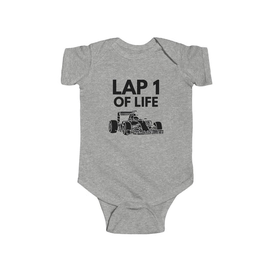 Lap 1 of Life | Infant Bodysuit Onesie | Formula Fanatics