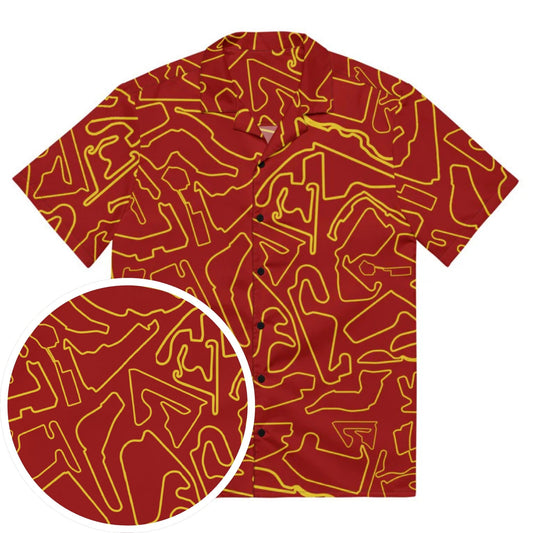 Tracks & Tides | Gold & Red | Button Shirt