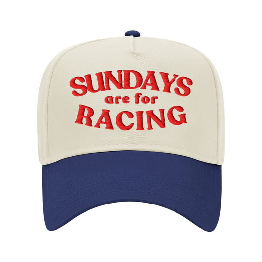 Sundays Are For Racing | 3D Puff Embroidered Baseball Cap
