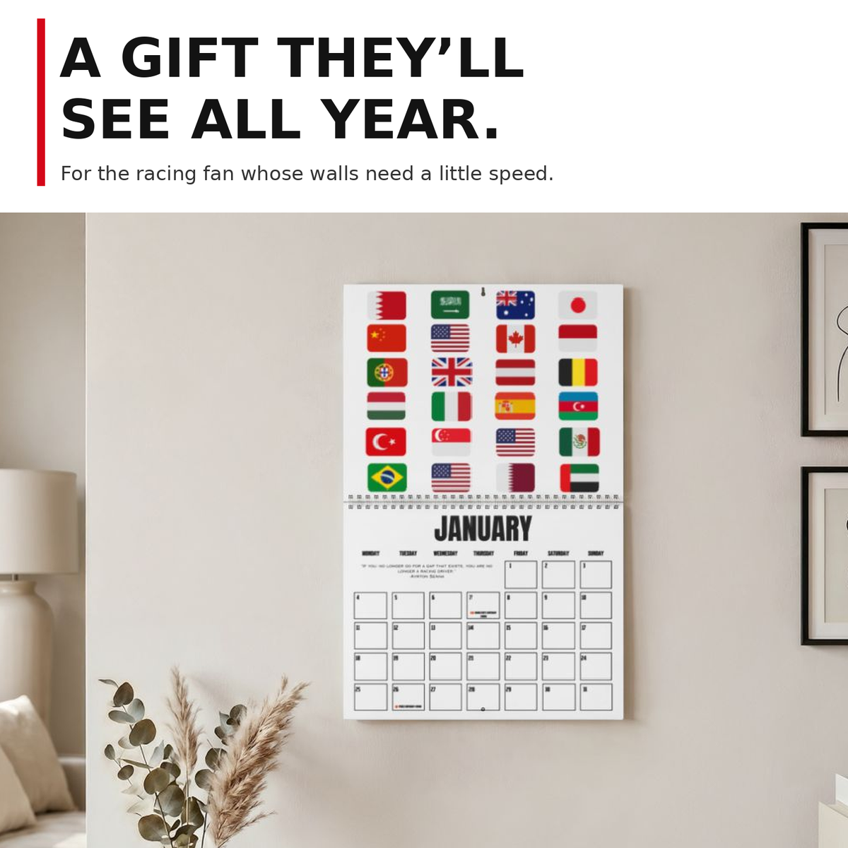 2027 Formula Fanatics Race Schedule | Wall Calendars