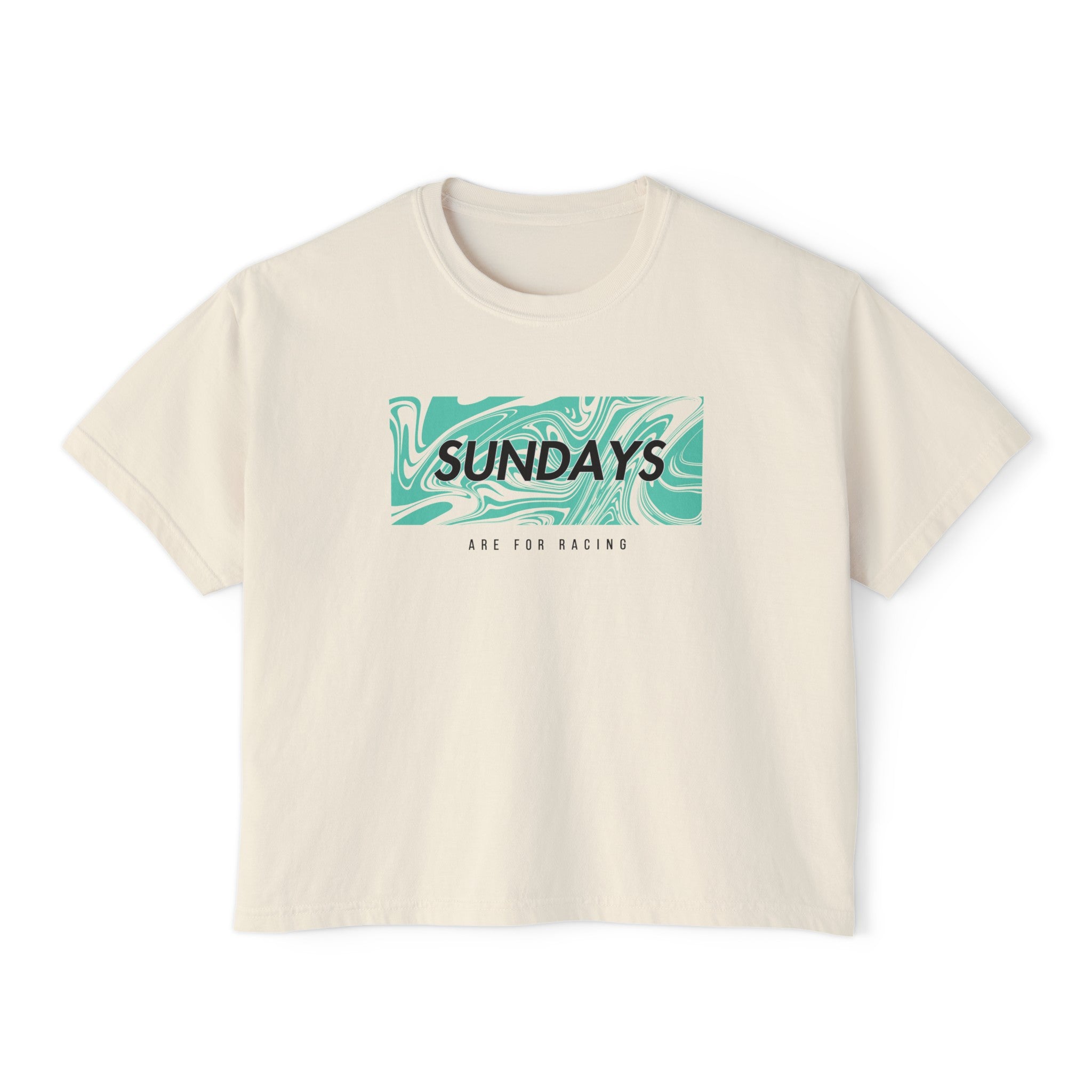 MERC Sundays Are For Racing Women's Boxy Tee - FormulaFanatics