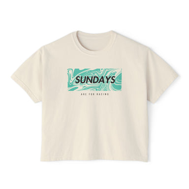 MERC Sundays Are For Racing Women's Boxy Tee - FormulaFanatics