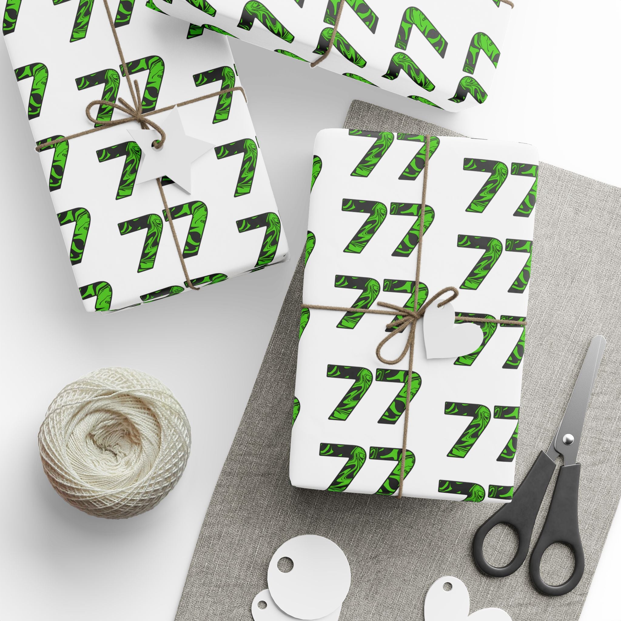 Livery Inspired "77" Wrapping Paper