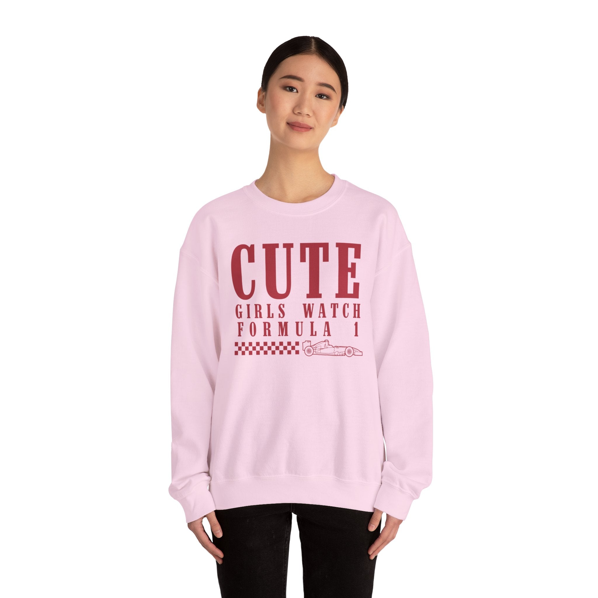 Cute Girls Watch F1 Crewneck Sweatshirt