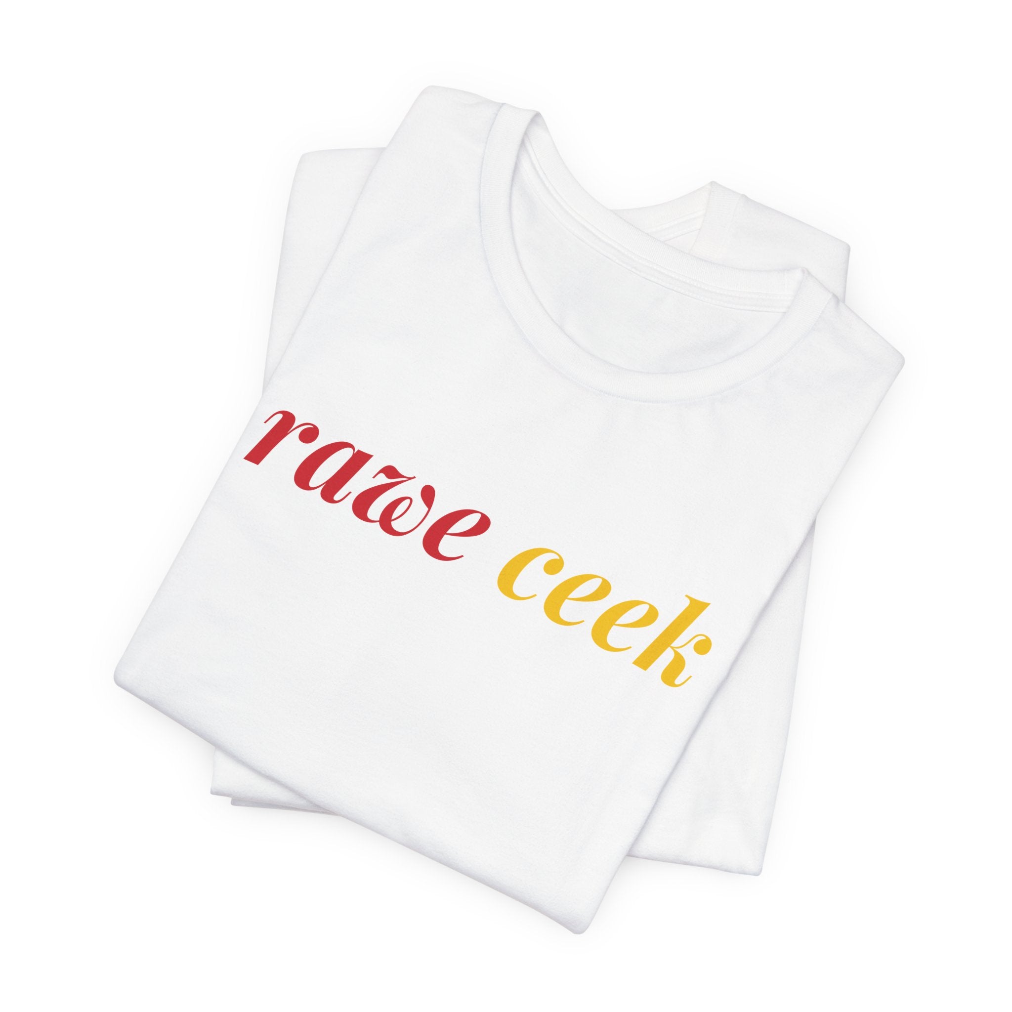 RAWE CEEK Front Print Unisex Short Sleeve Tee