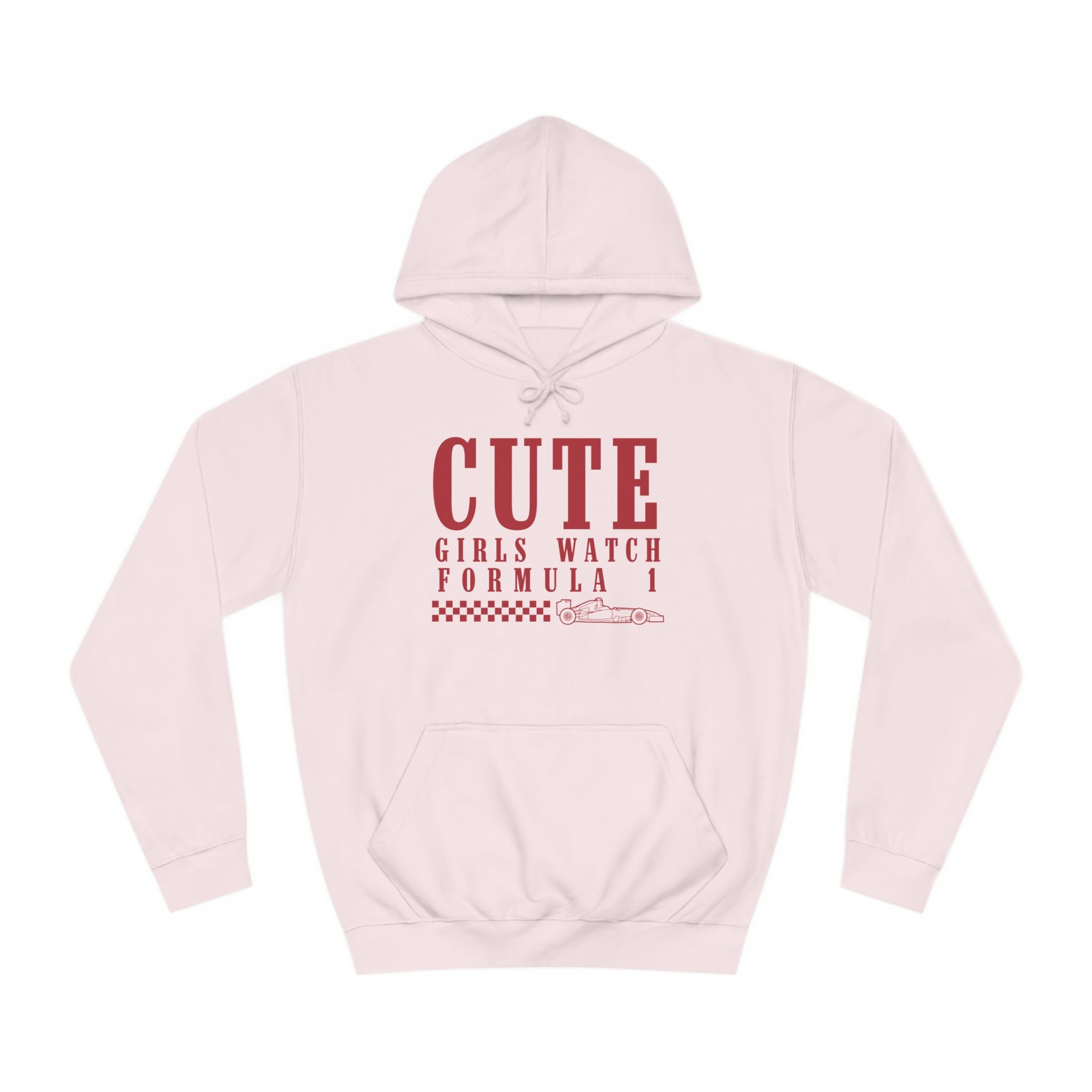 Cute Girls Watch F1 Unisex College Hoodie