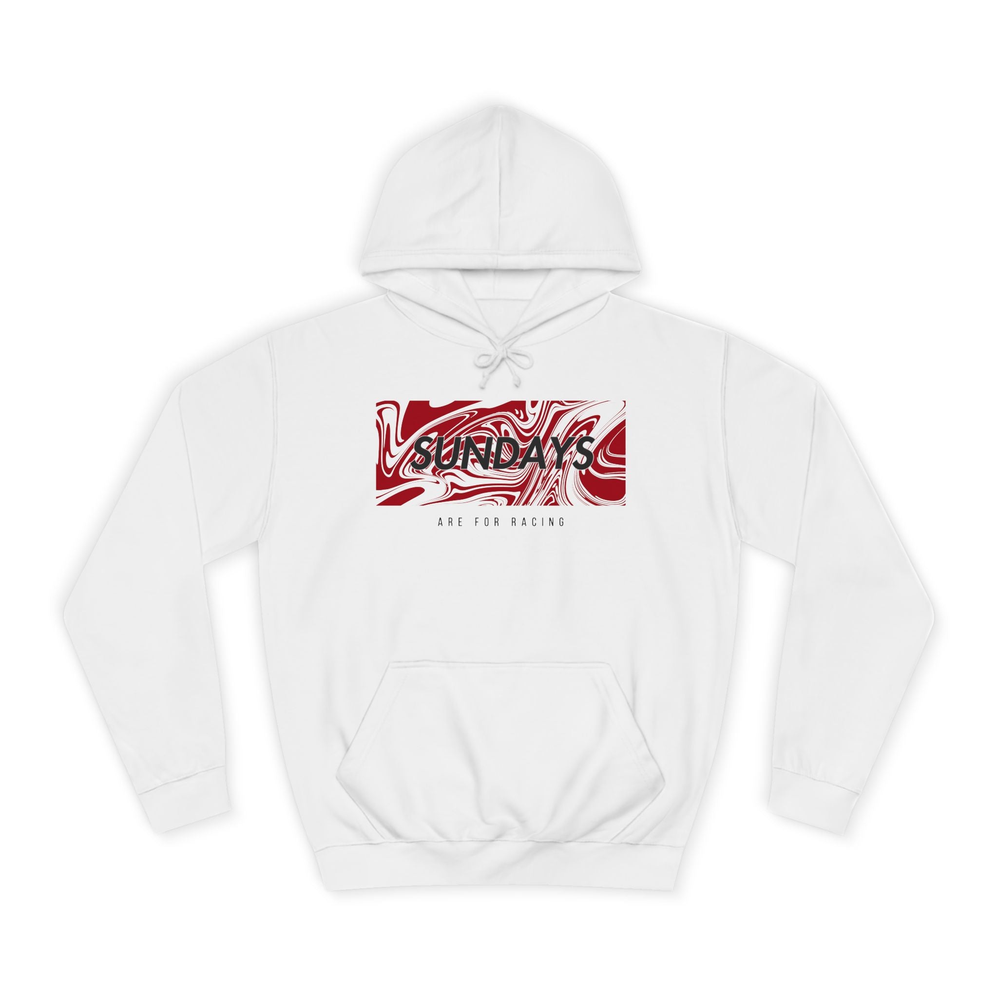Sundays Are For Racing - Red - Unisex College Hoodie