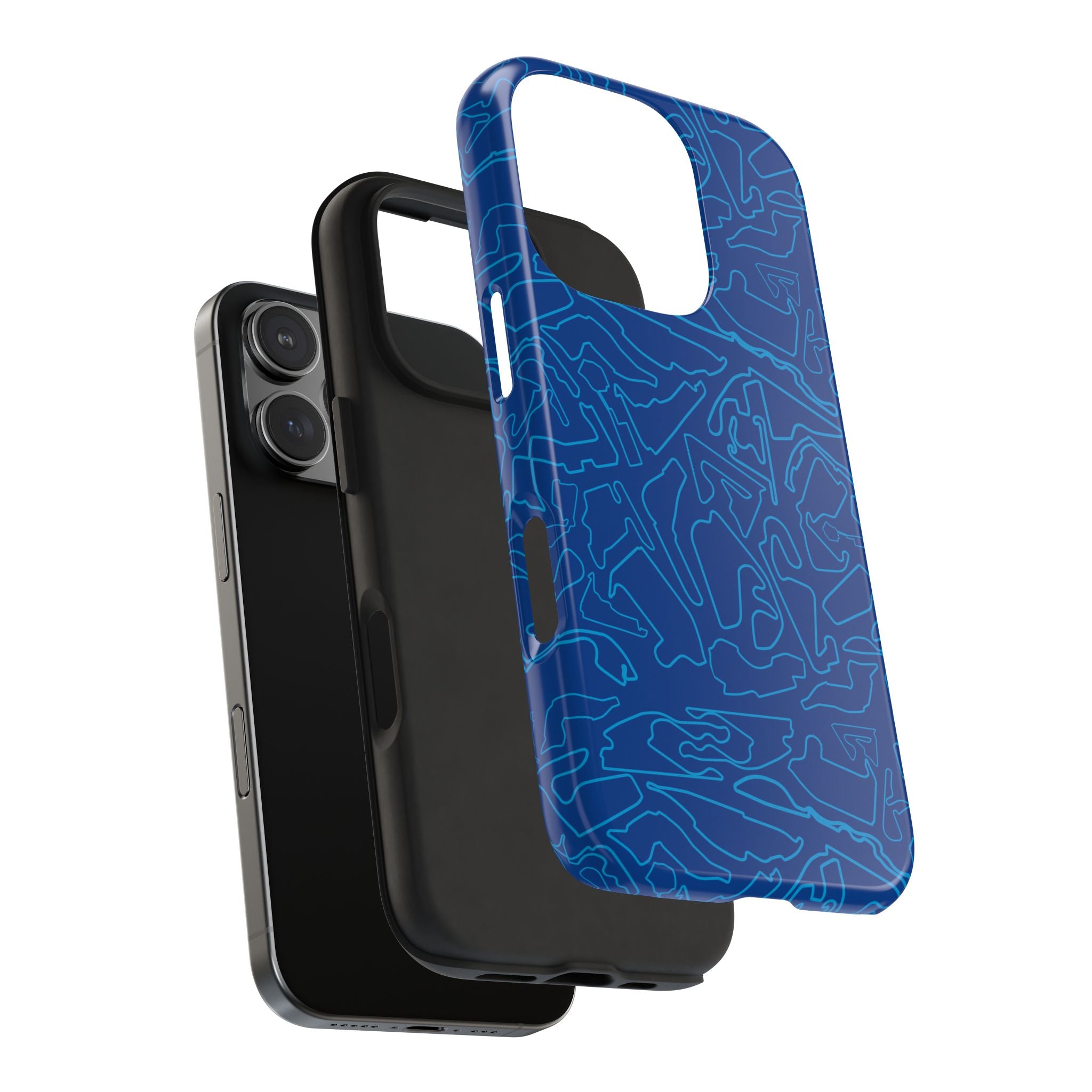 Tracks & Texts | Blue/Navy | Phone Case for Tough Protection