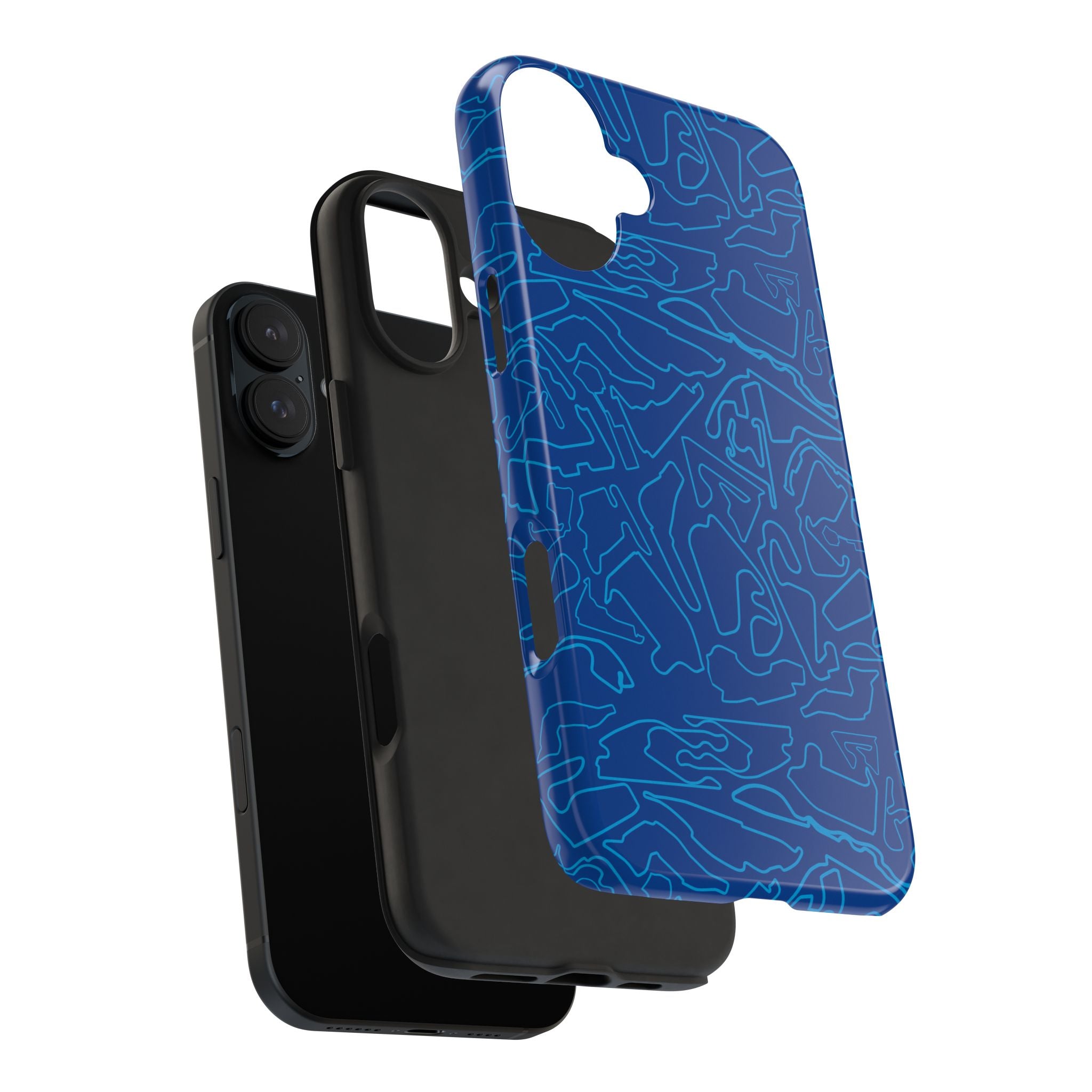 Tracks & Texts | Blue/Navy | Phone Case for Tough Protection