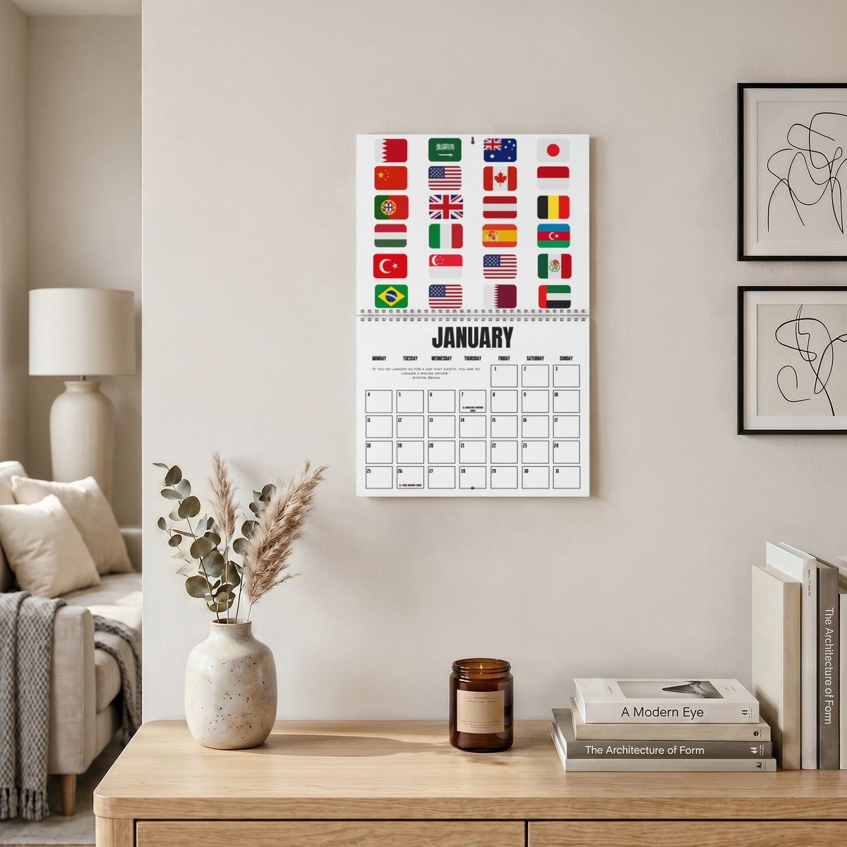 2027 Race Season Wall Calendar
