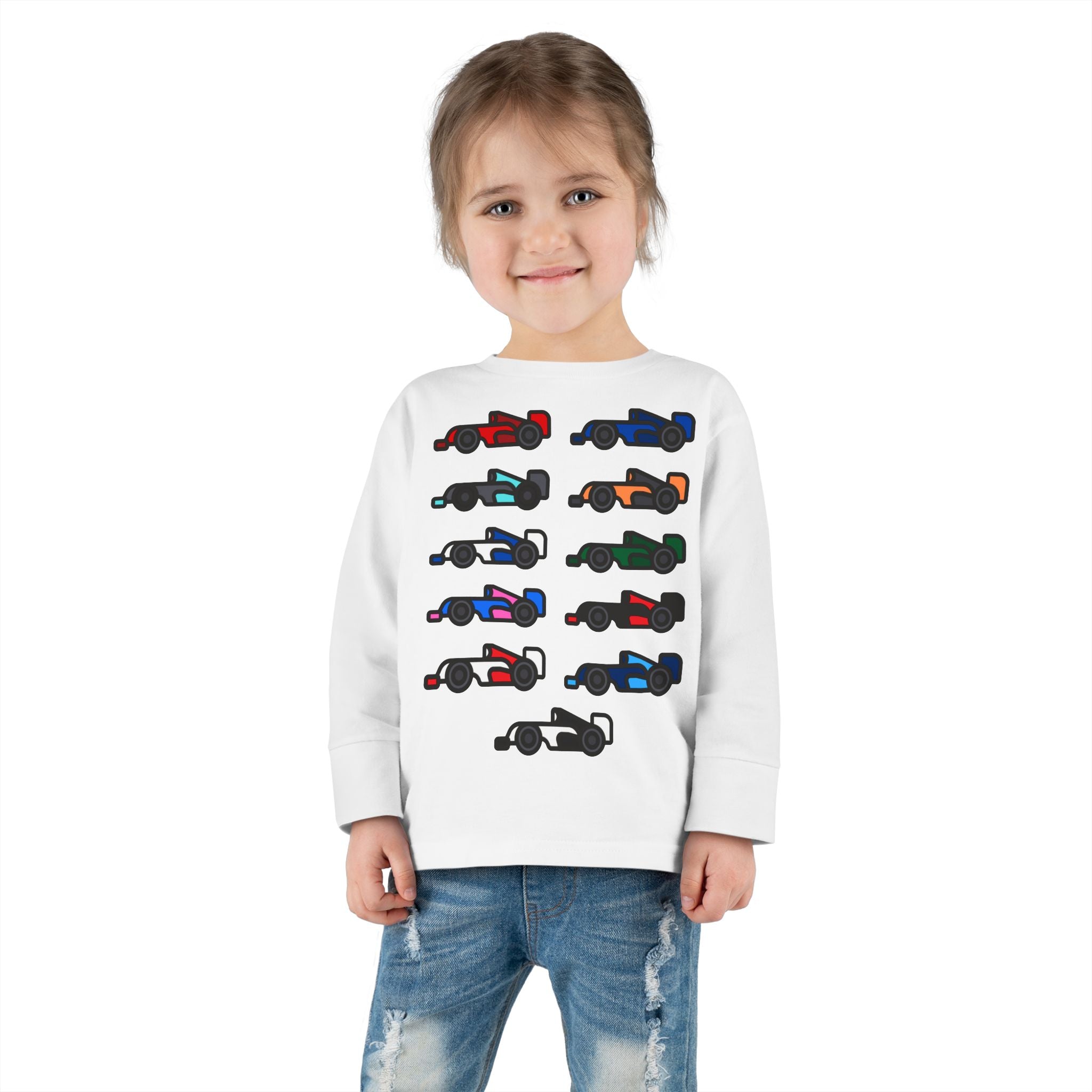 The Grid Toddler Long Sleeve Tee