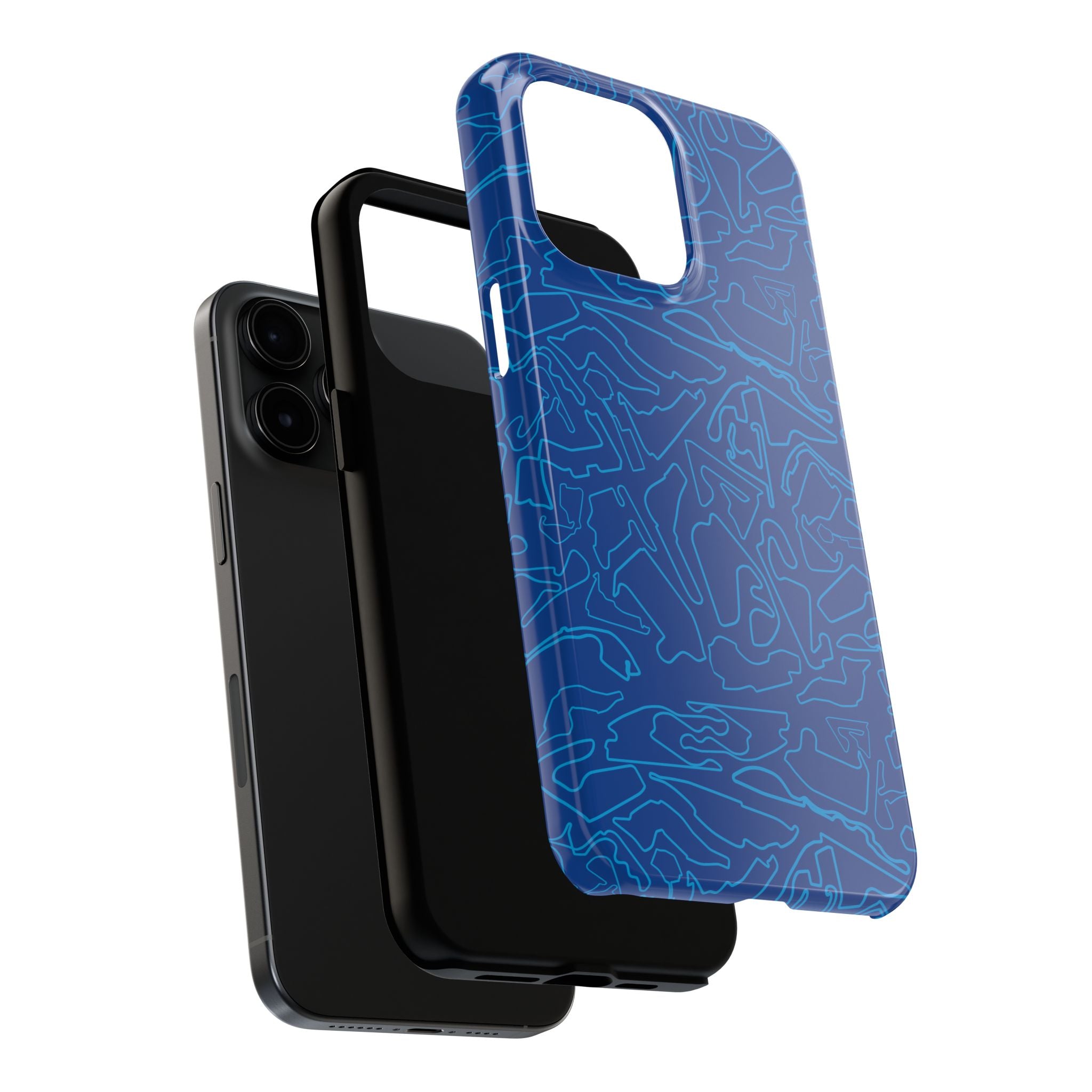 Tracks & Texts | Blue/Navy | Phone Case for Tough Protection