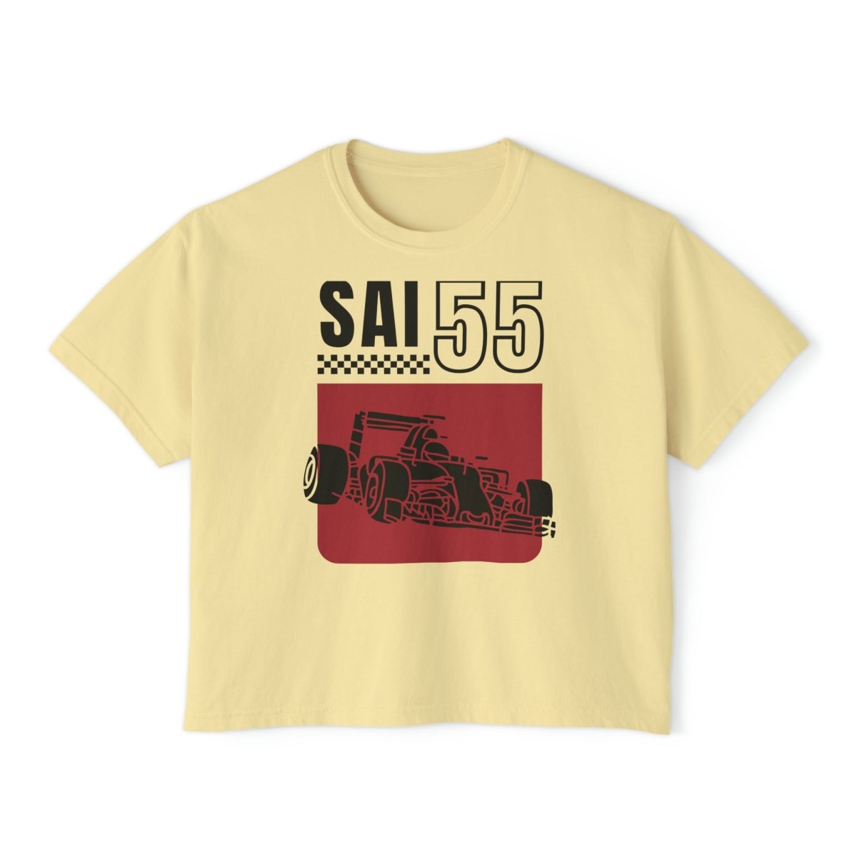 SAI55 - Vintage Design - Women's Boxy Tee - FormulaFanatics