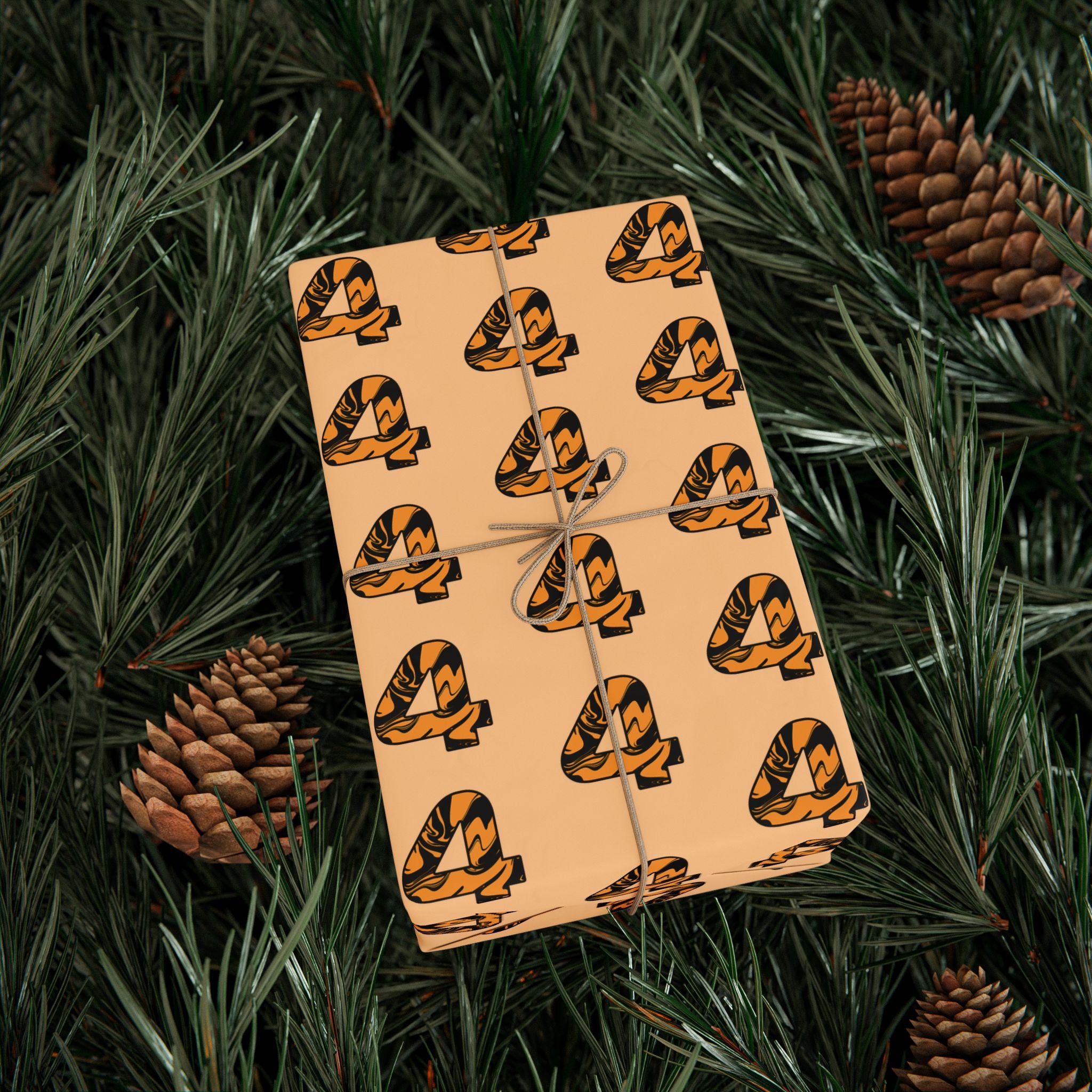 Livery Inspired "4" Wrapping Paper