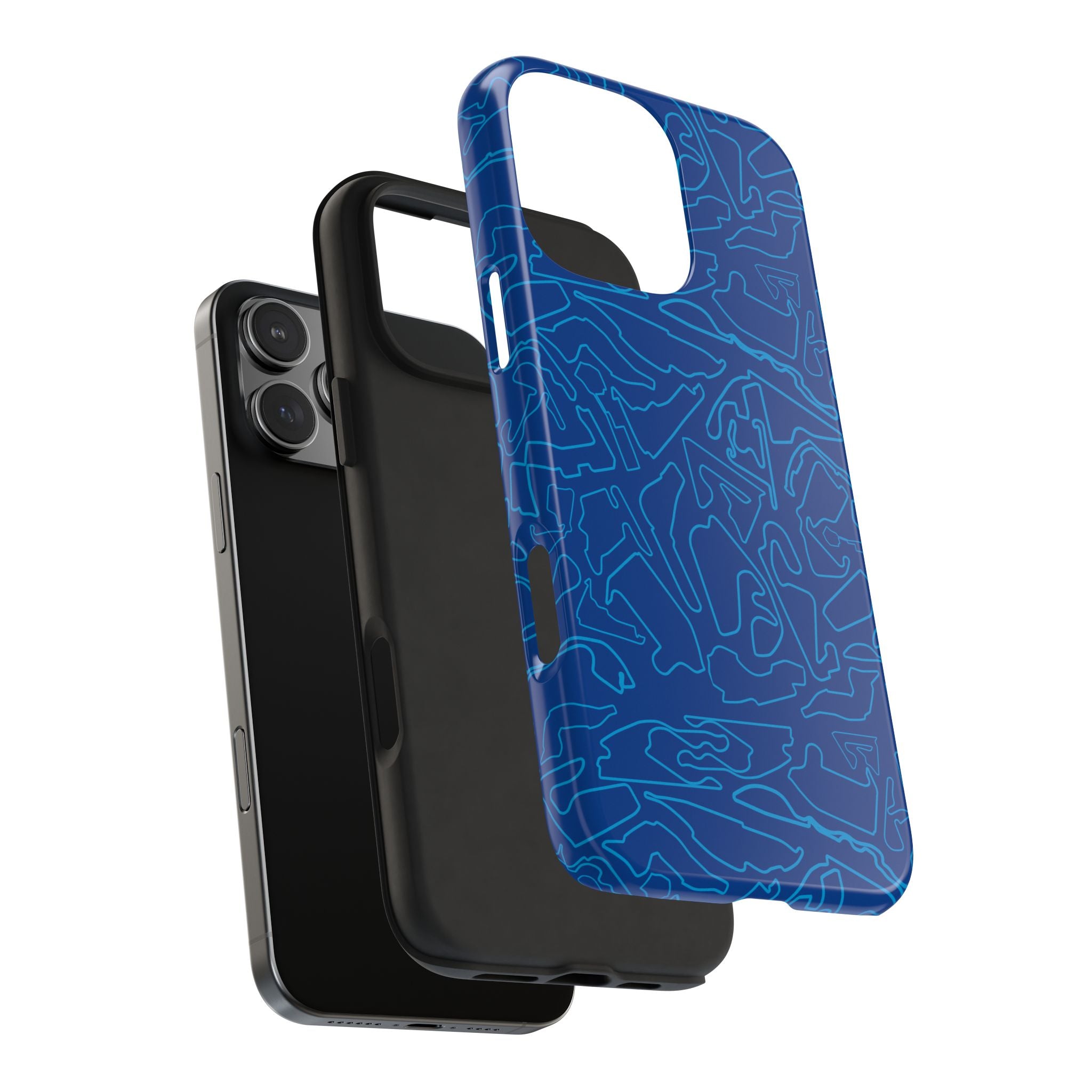 Tracks & Texts | Blue/Navy | Phone Case for Tough Protection