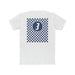 Checkered "3" Cotton Crew T-shirt - FormulaFanatics