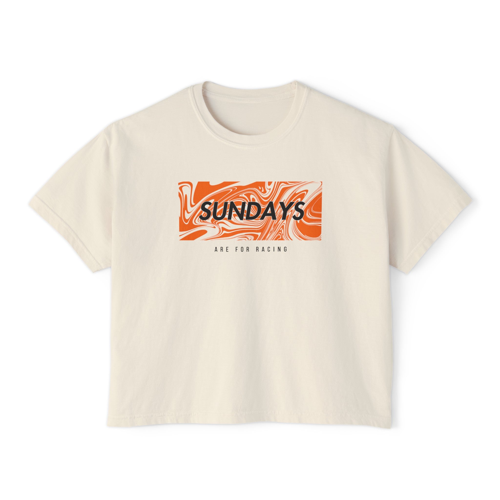Mclaren Sundays Are For Racing Women's Boxy Tee - FormulaFanatics