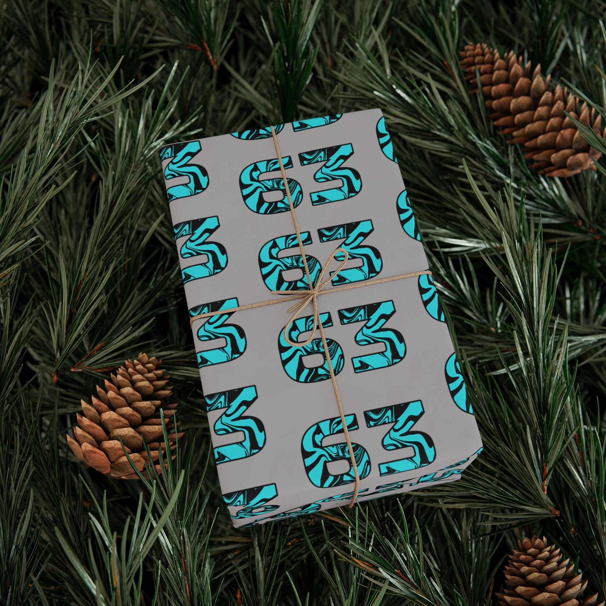 Livery Inspired "63" Wrapping Paper