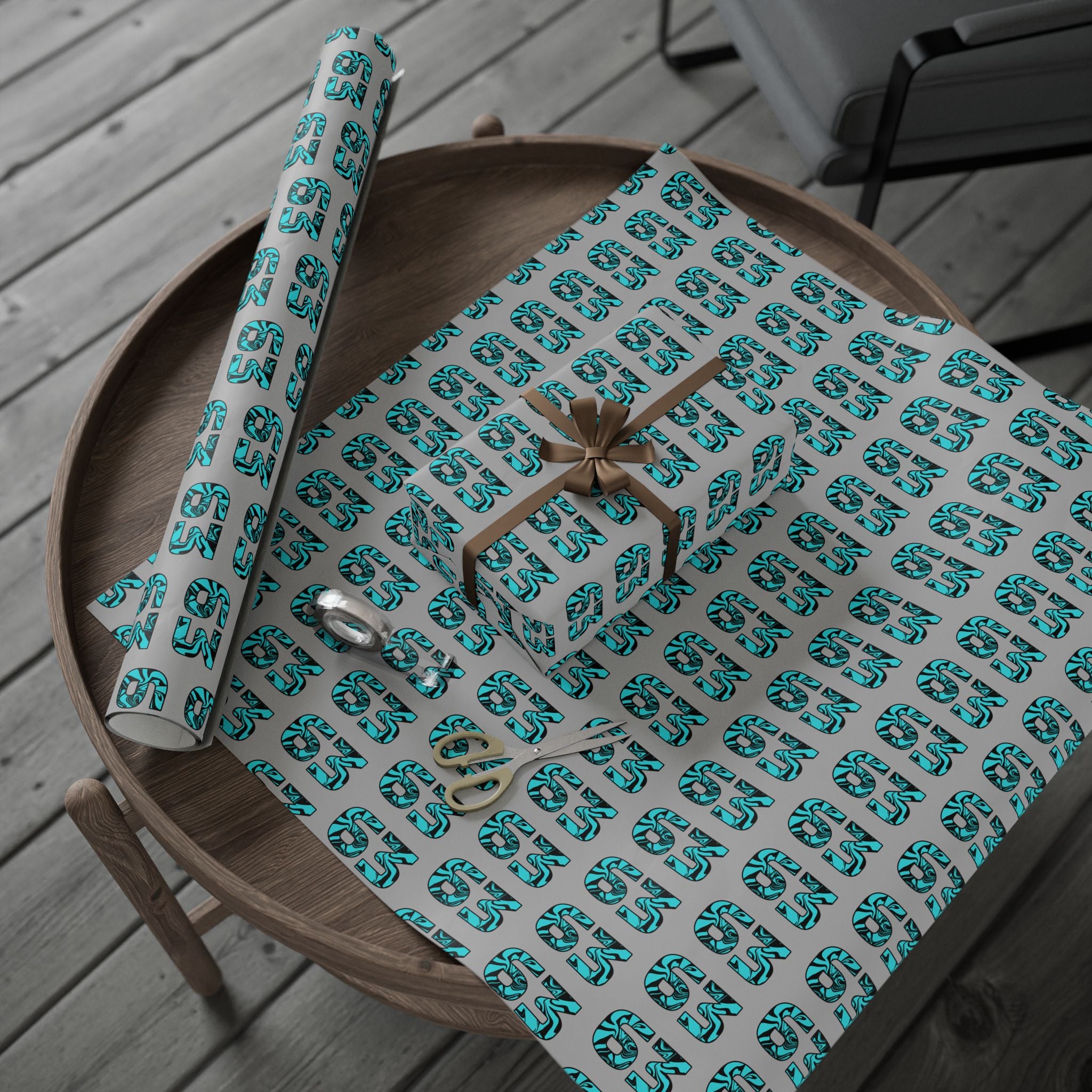 Livery Inspired "63" Wrapping Paper