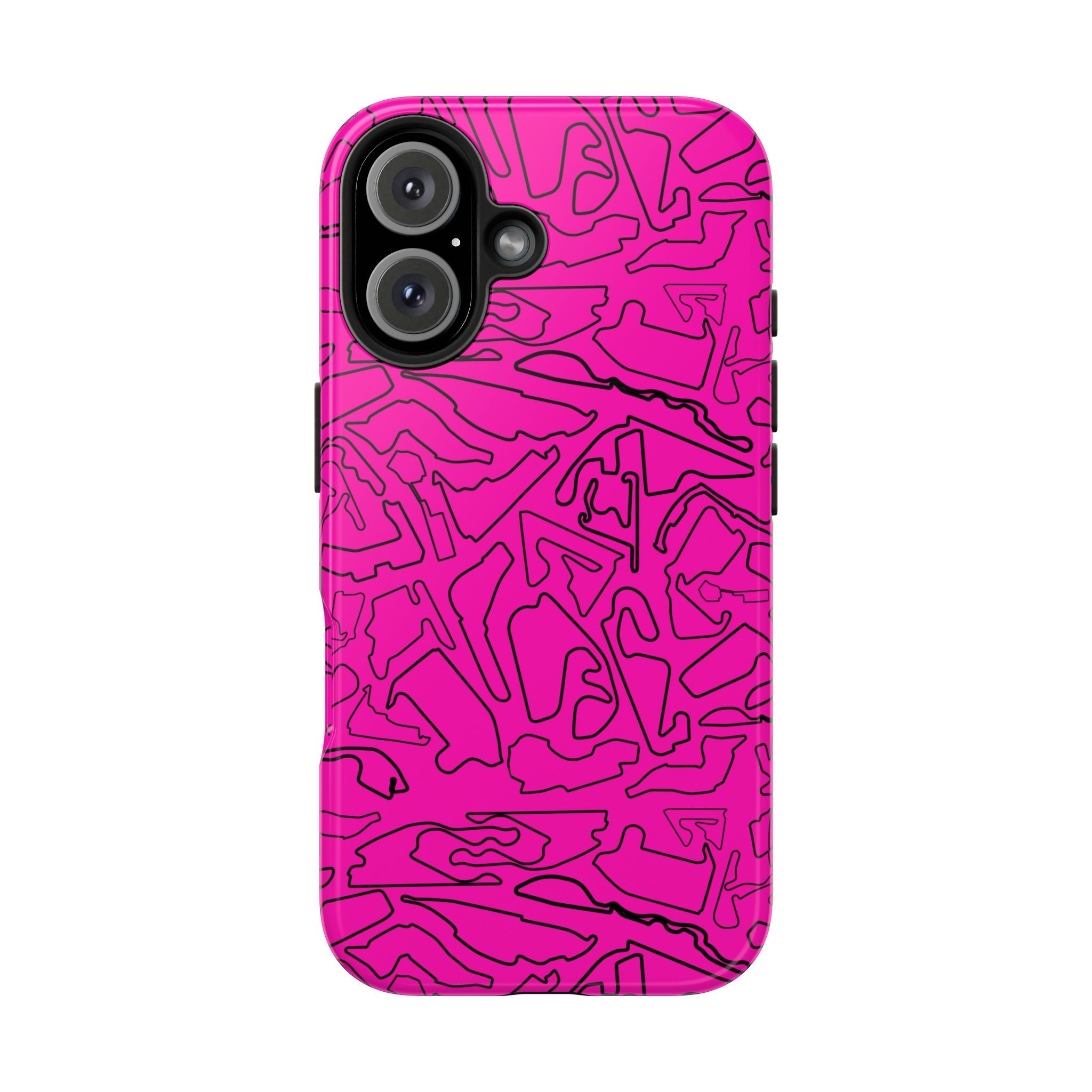 Tracks & Texts | Pink/Black |  Phone Case for Tough Protection