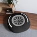 Motorsport Tire - White Tufted Floor Pillow, Round - FormulaFanatics