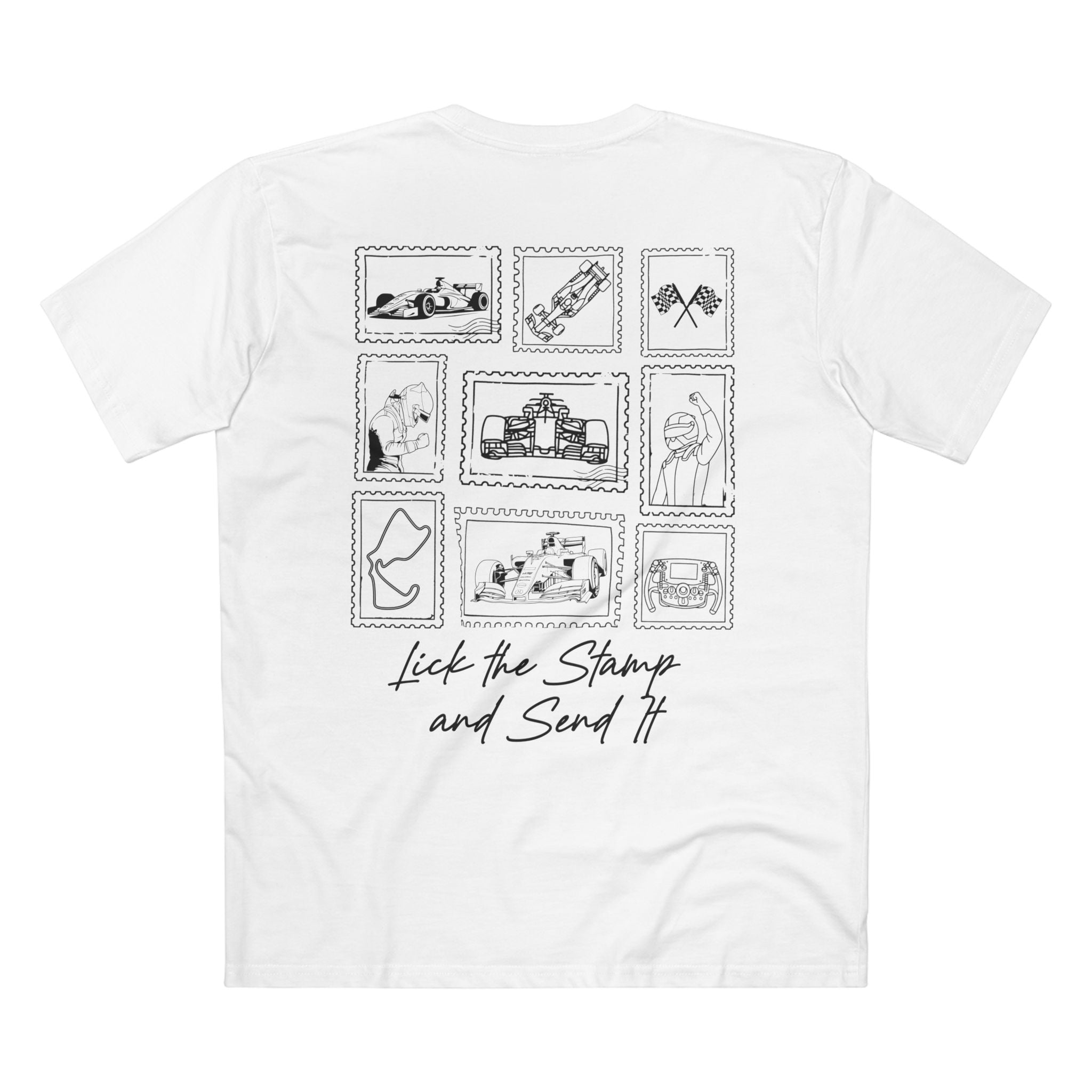 Lick the Stamp and Send It | Premium Adult Tee | Formula Fanatics