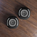 Motorsport Tire - White Tufted Floor Pillow, Round - FormulaFanatics