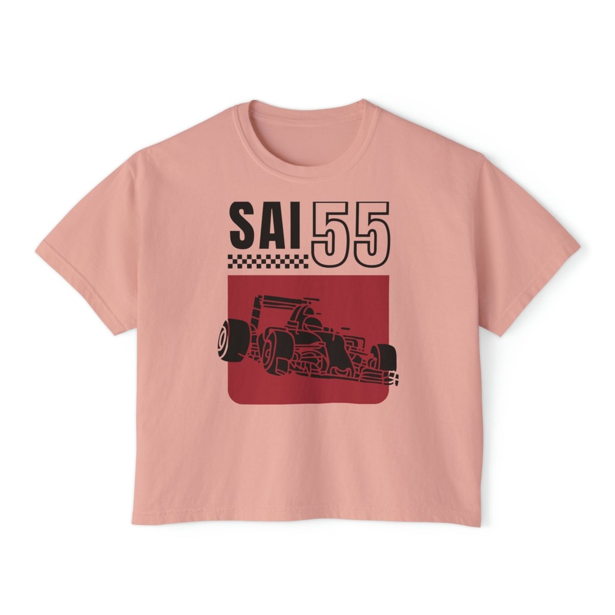 SAI55 - Vintage Design - Women's Boxy Tee - FormulaFanatics