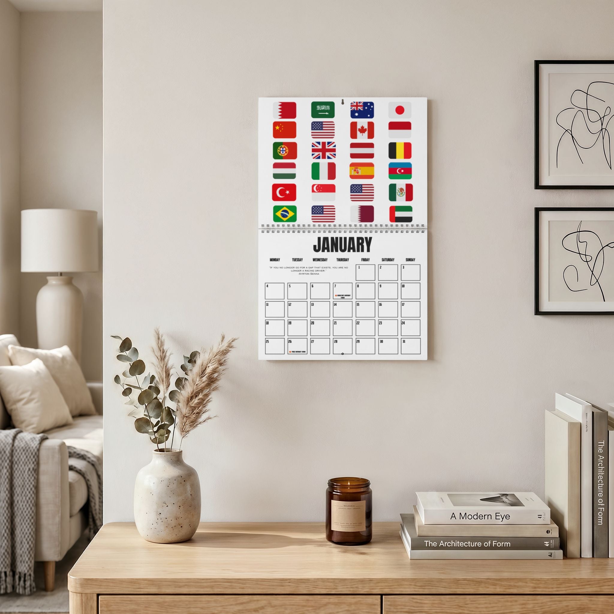 2027 Formula Fanatics Race Schedule | Wall Calendars