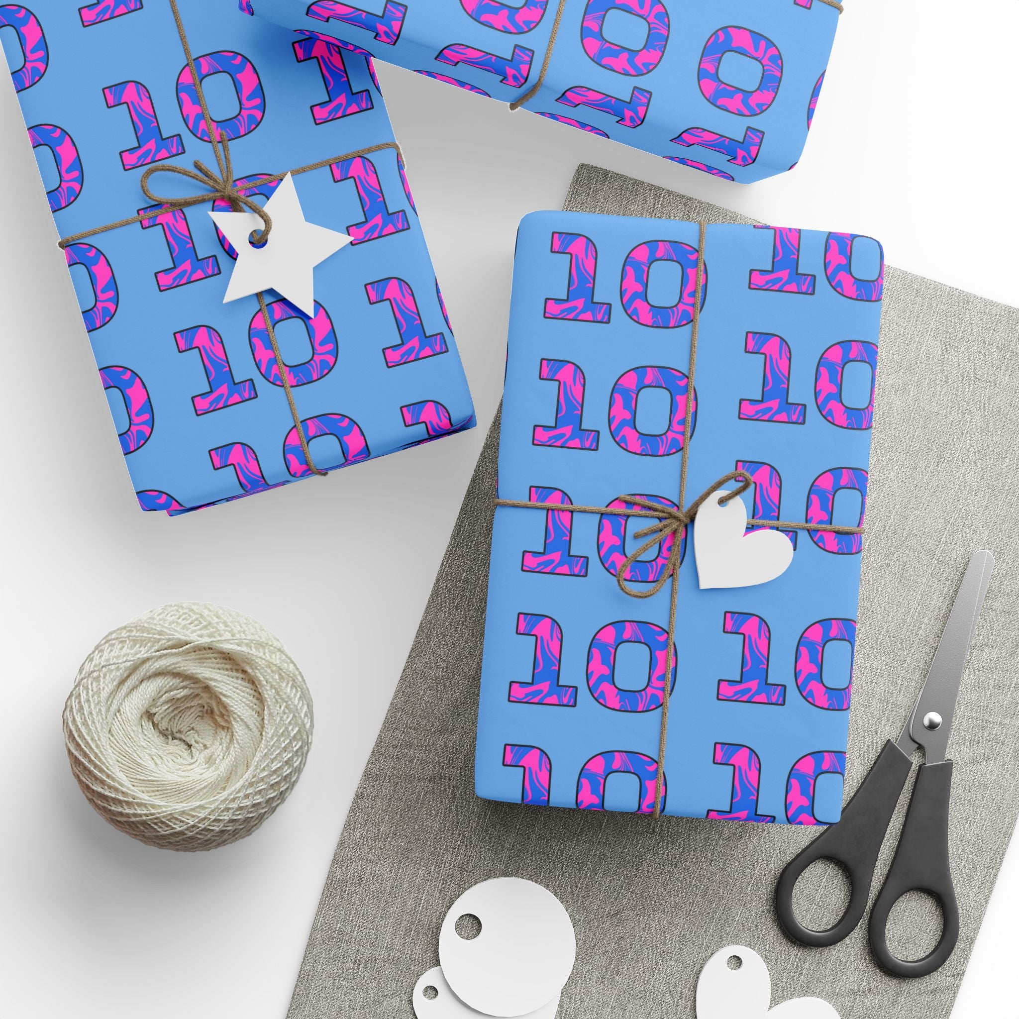 Livery Inspired "10" Wrapping Paper