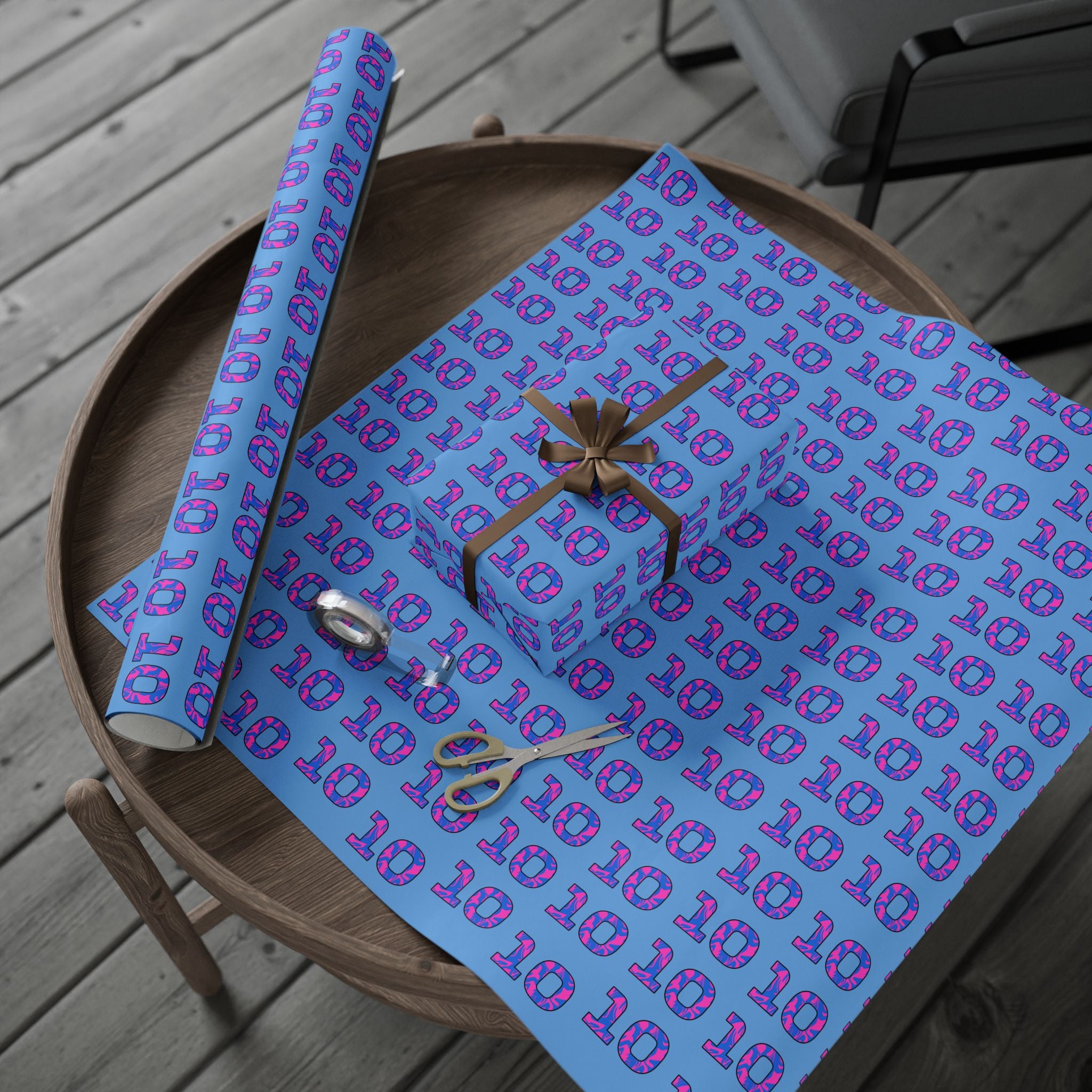 Livery Inspired "10" Wrapping Paper