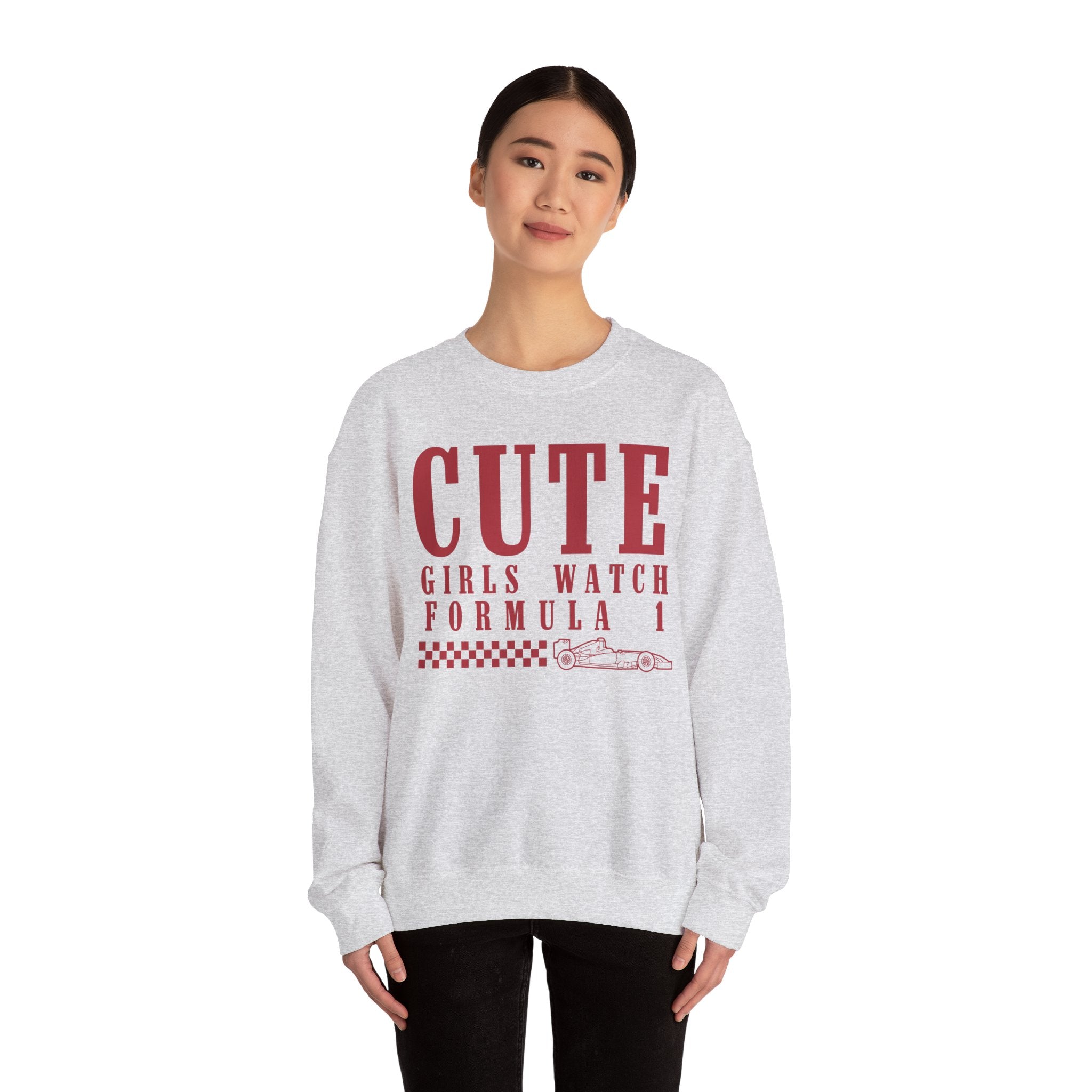 Cute Girls Watch F1 Crewneck Sweatshirt