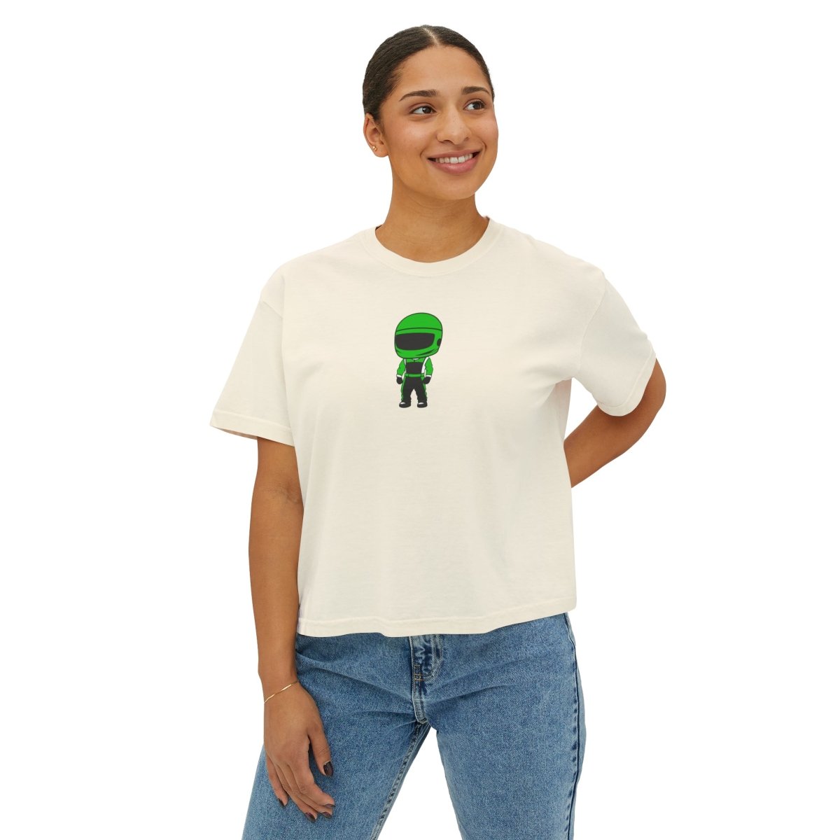 Mini Drivers Green/Black Boxy Tee - FormulaFanatics