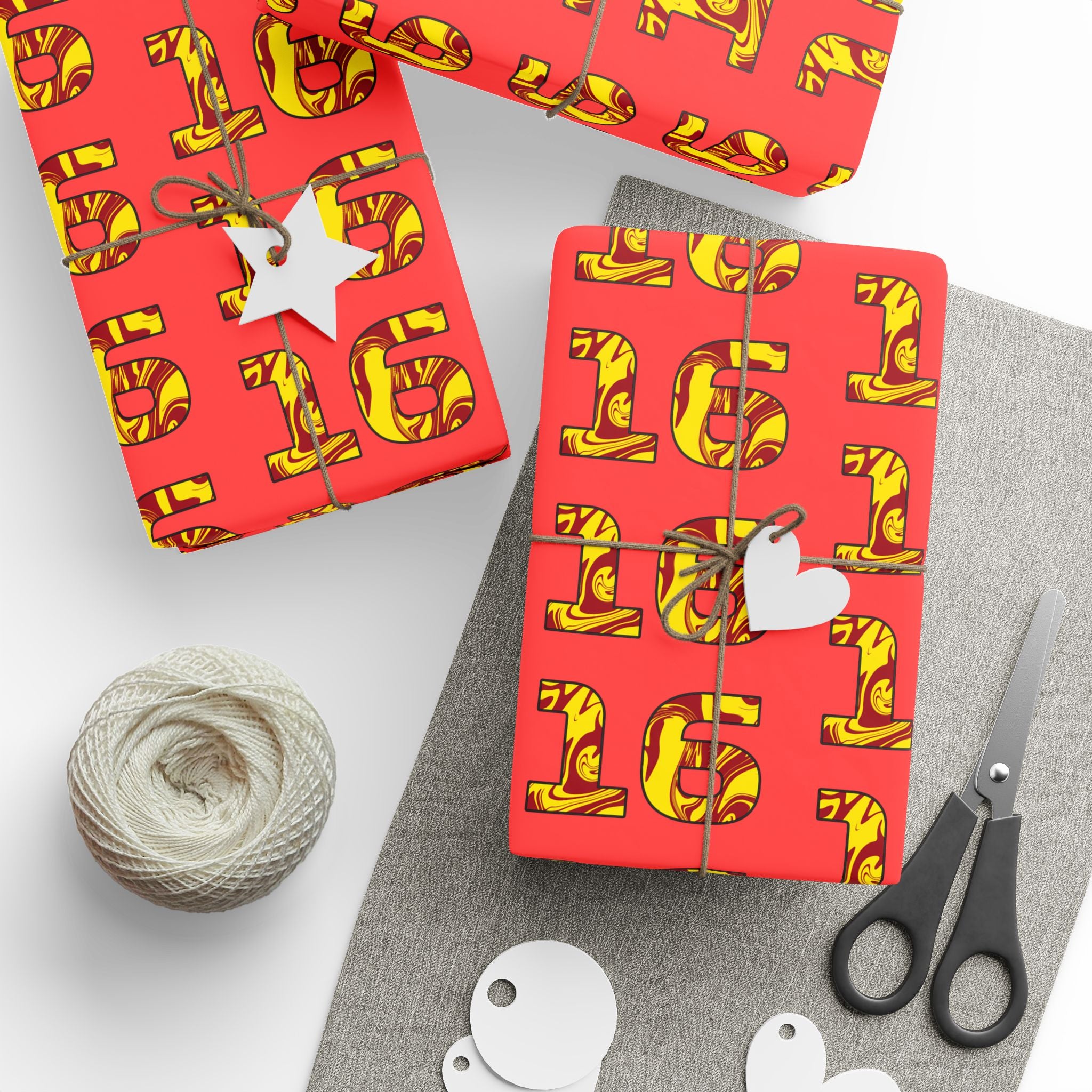 Livery Inspired "16" Wrapping Paper