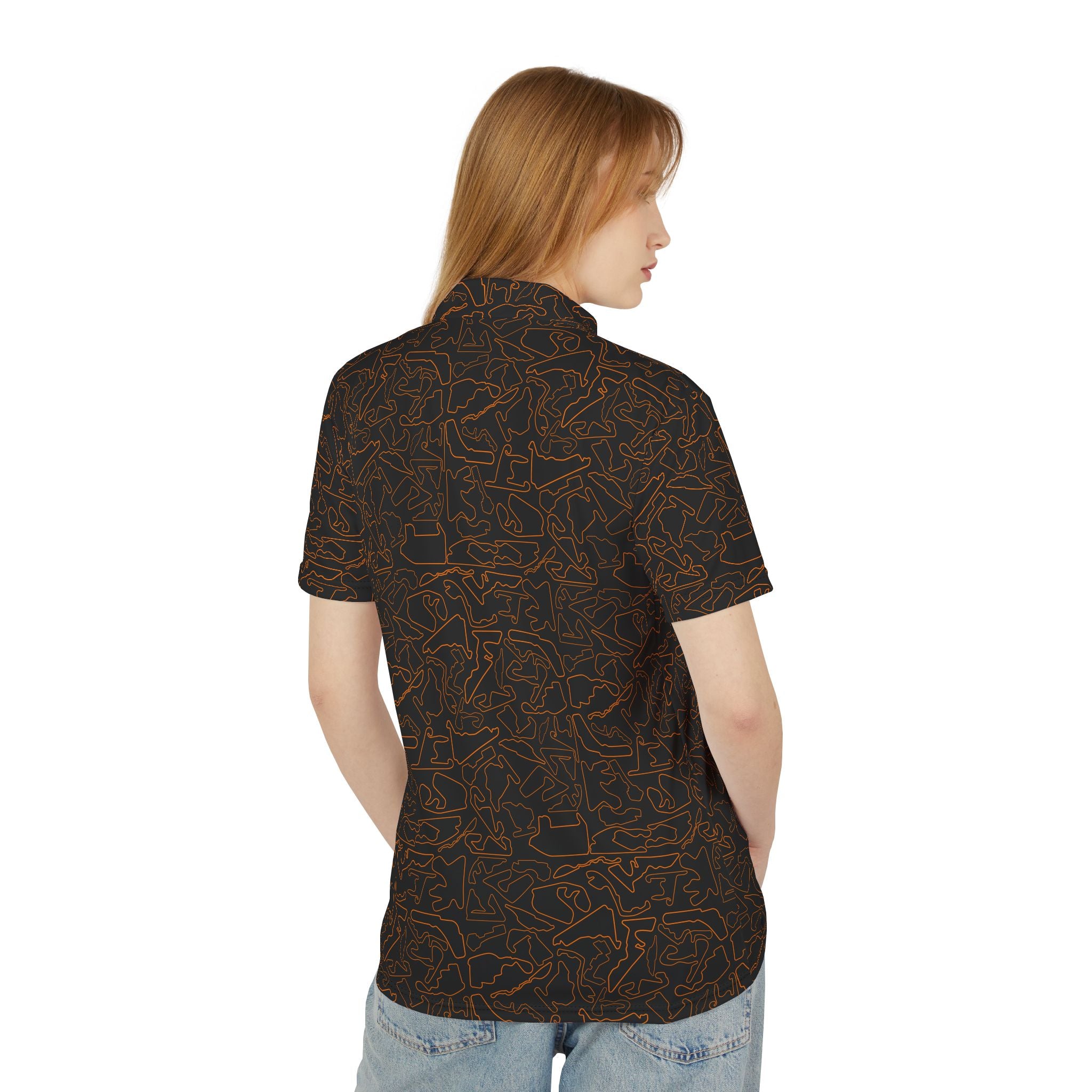 Copy of Tracks & Tees Polo Shirt | Orange & Black