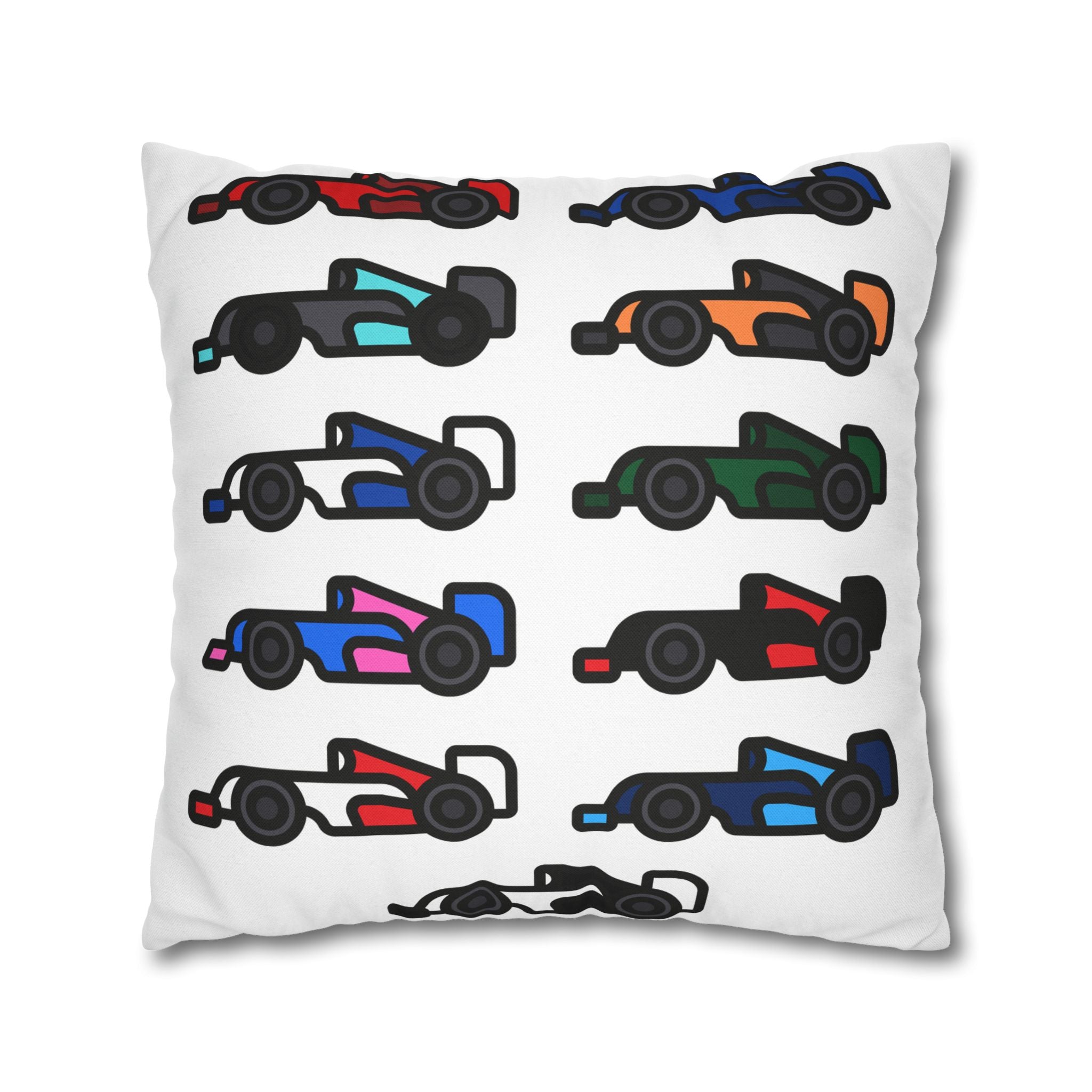 The Grid Spun Polyester Square Pillow Case