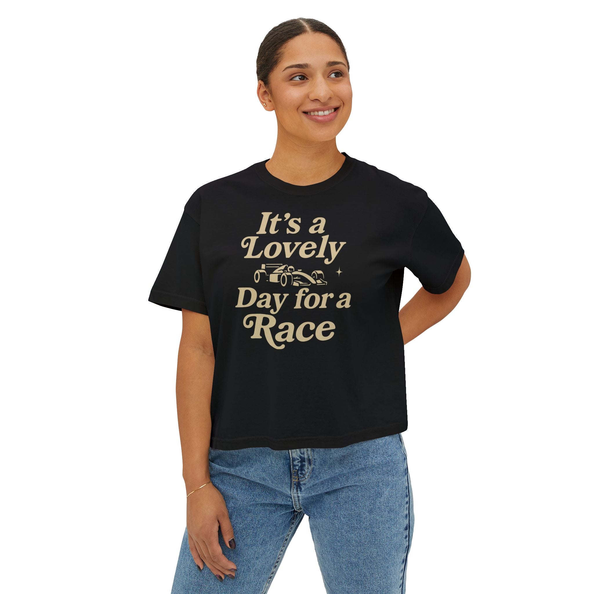 Lovely Day for a Race Women's Boxy Tee