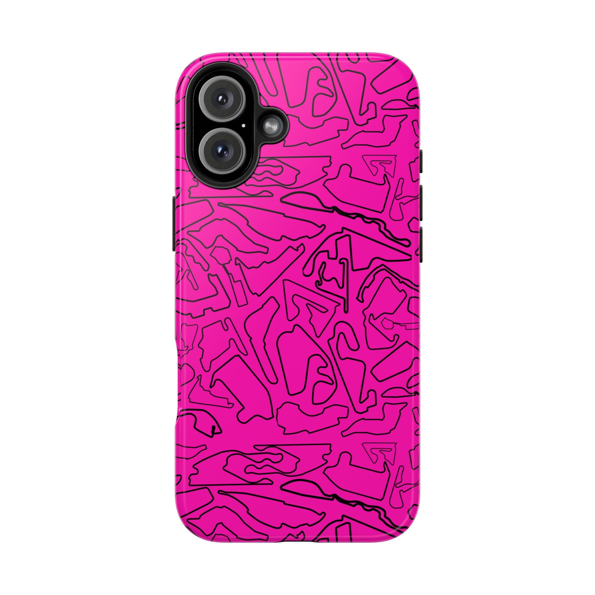 Tracks & Texts | Pink/Black |  Phone Case for Tough Protection