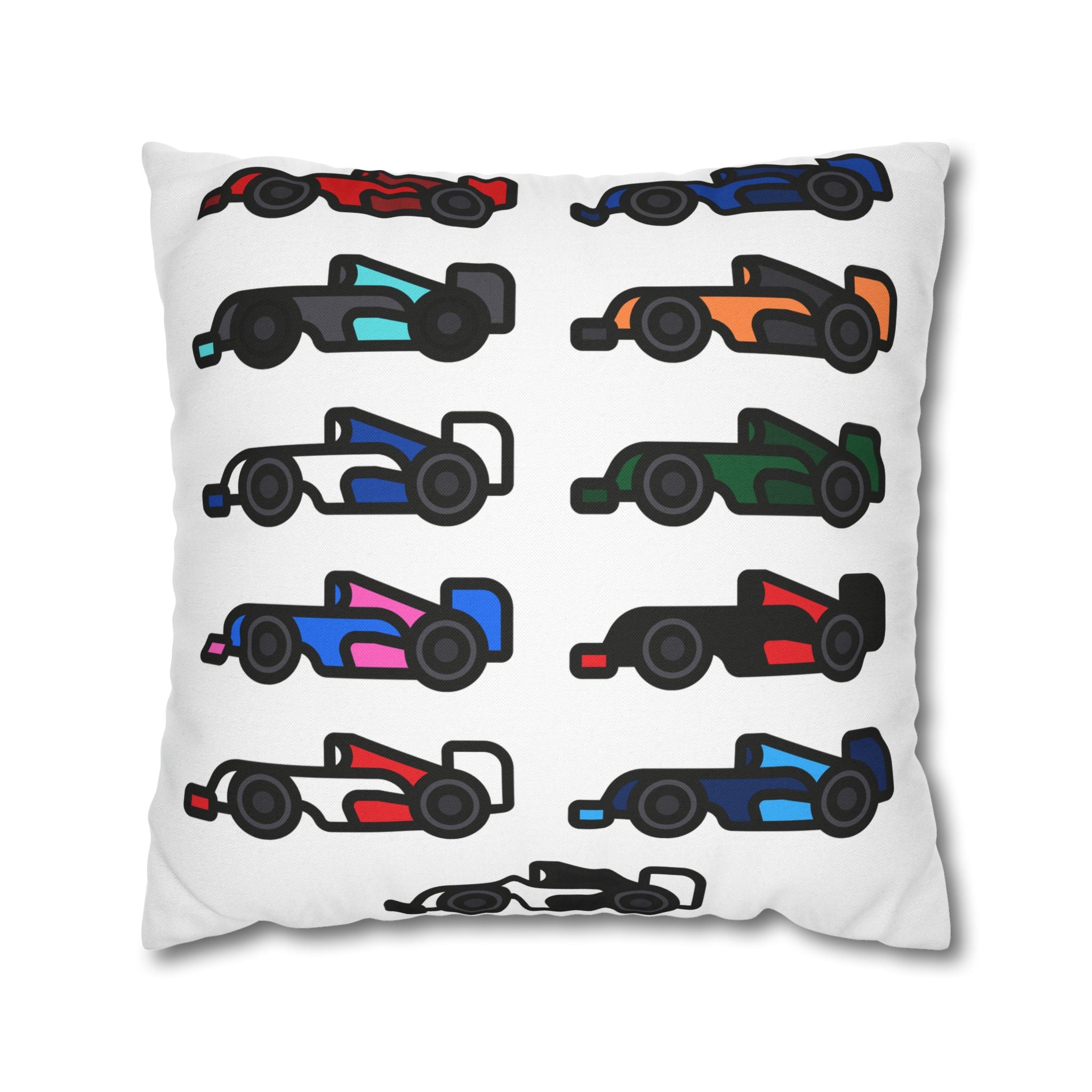 The Grid Spun Polyester Square Pillow Case