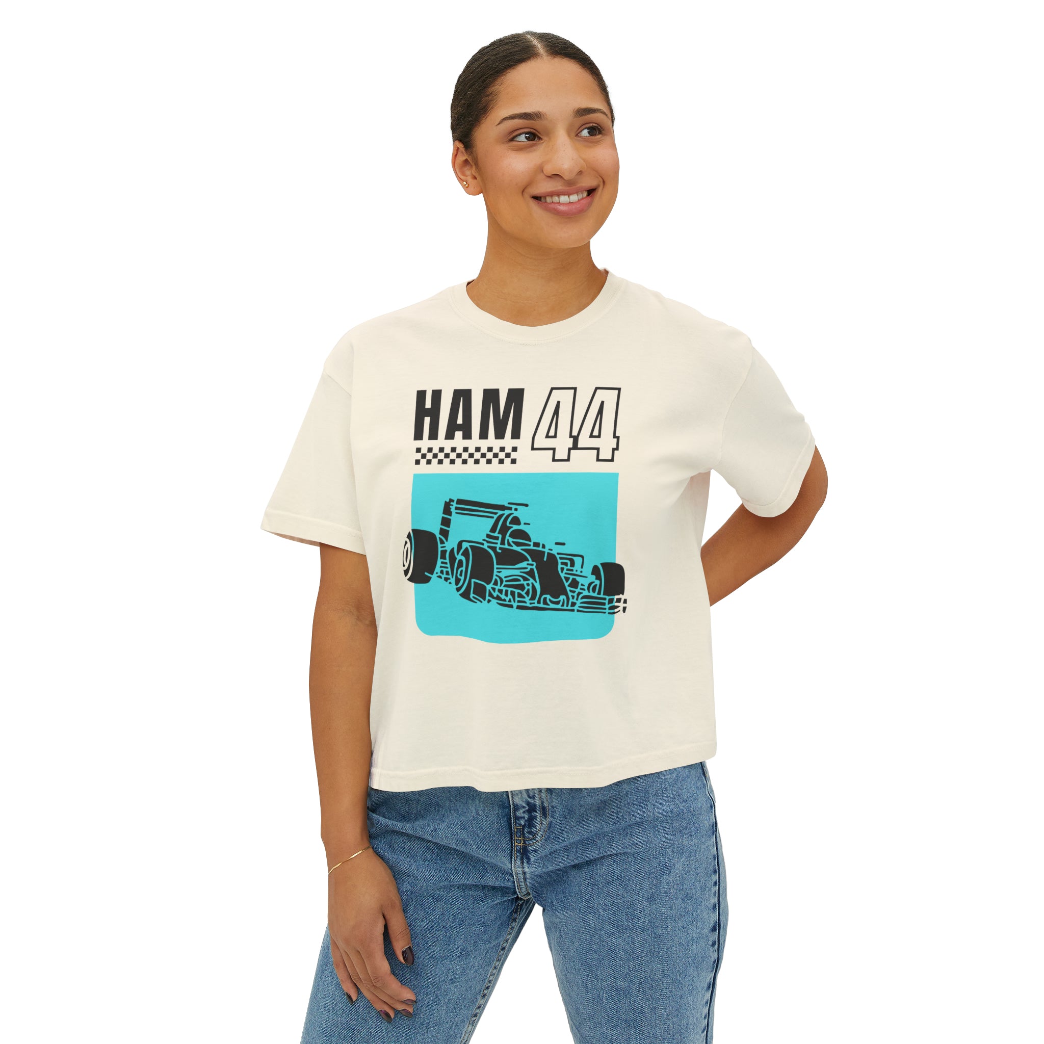 HAM44 - Vintage Design - Women's Boxy Tee - FormulaFanatics