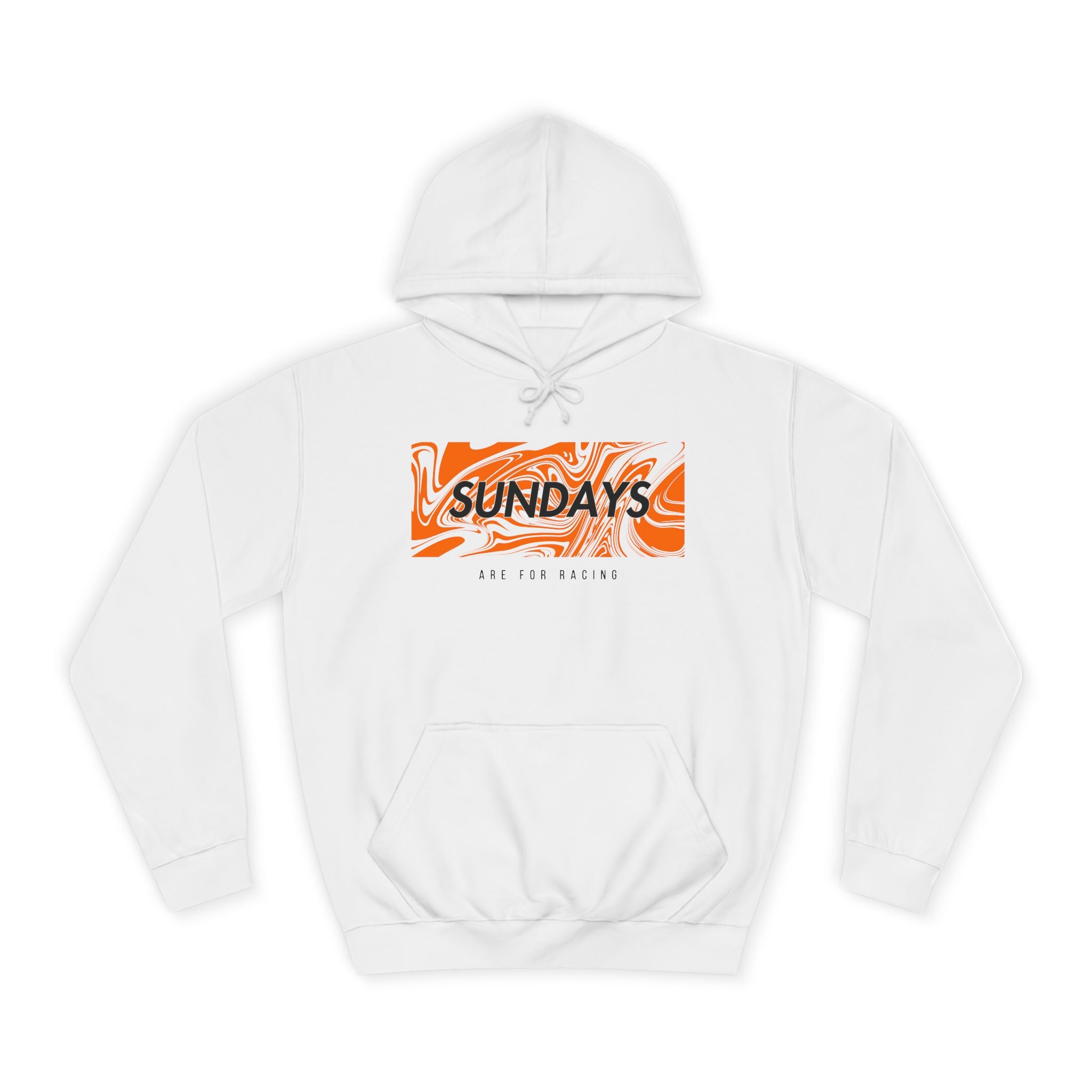 Sundays Are For Racing - Papaya - Unisex College Hoodie