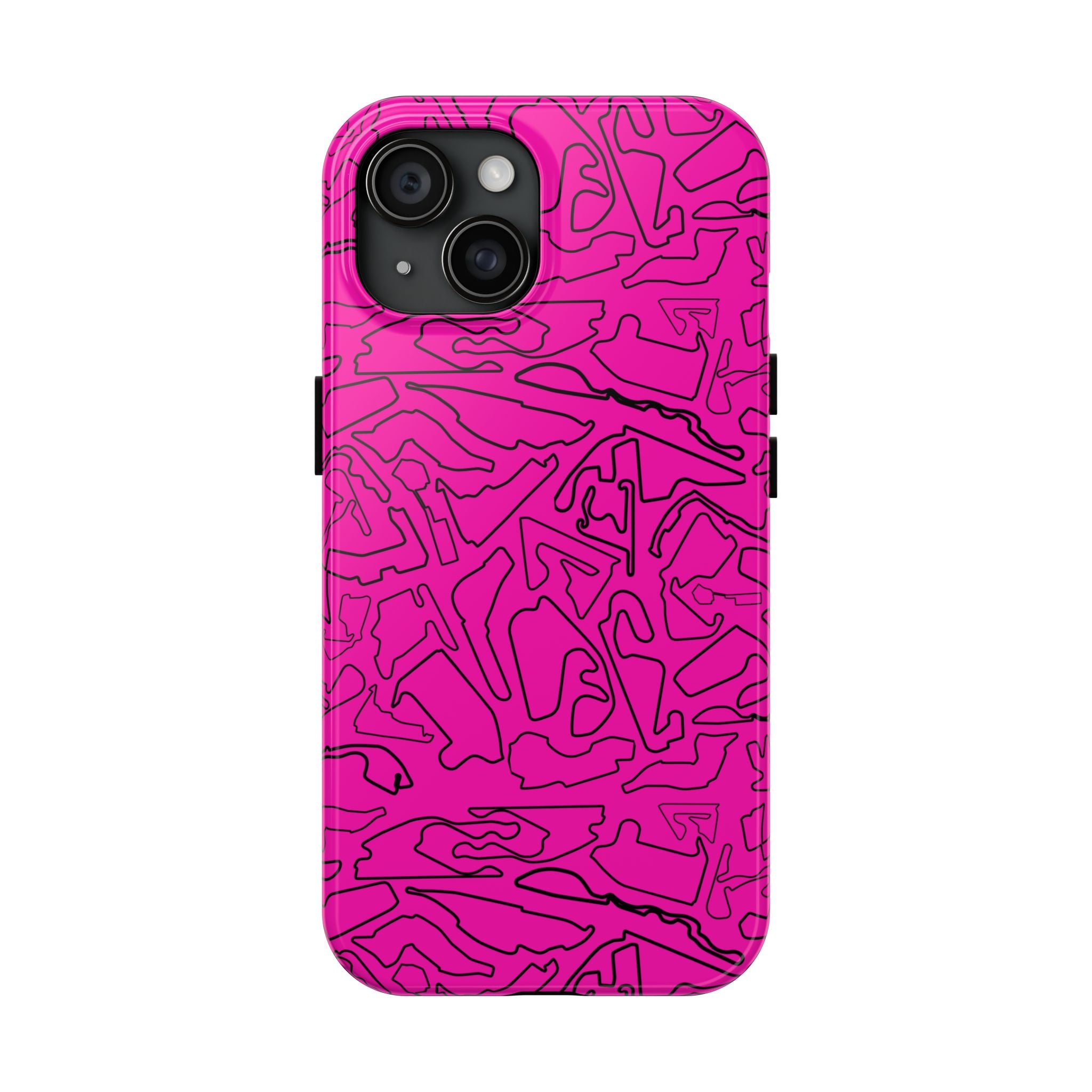 Tracks & Texts | Pink/Black |  Phone Case for Tough Protection