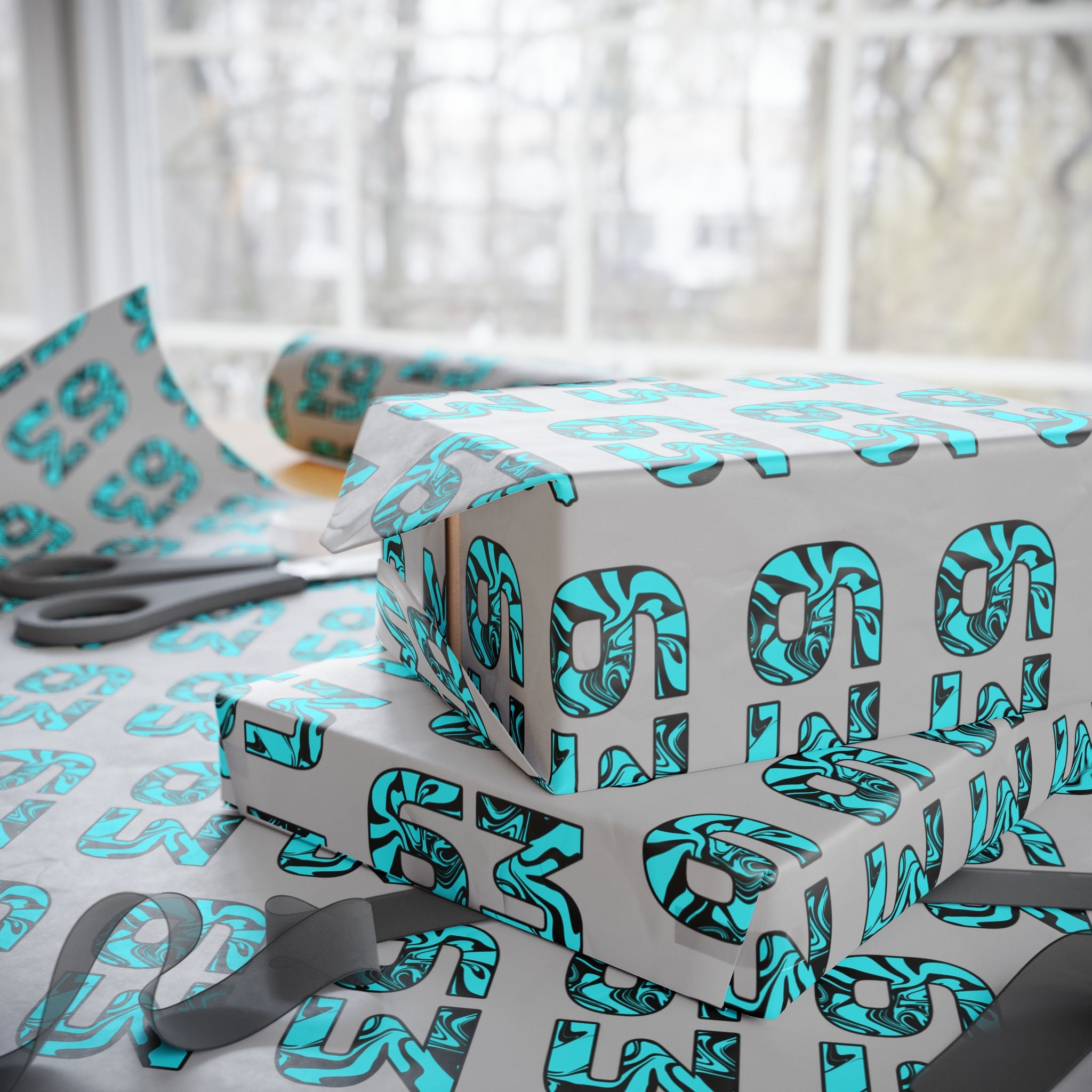 Livery Inspired "63" Wrapping Paper