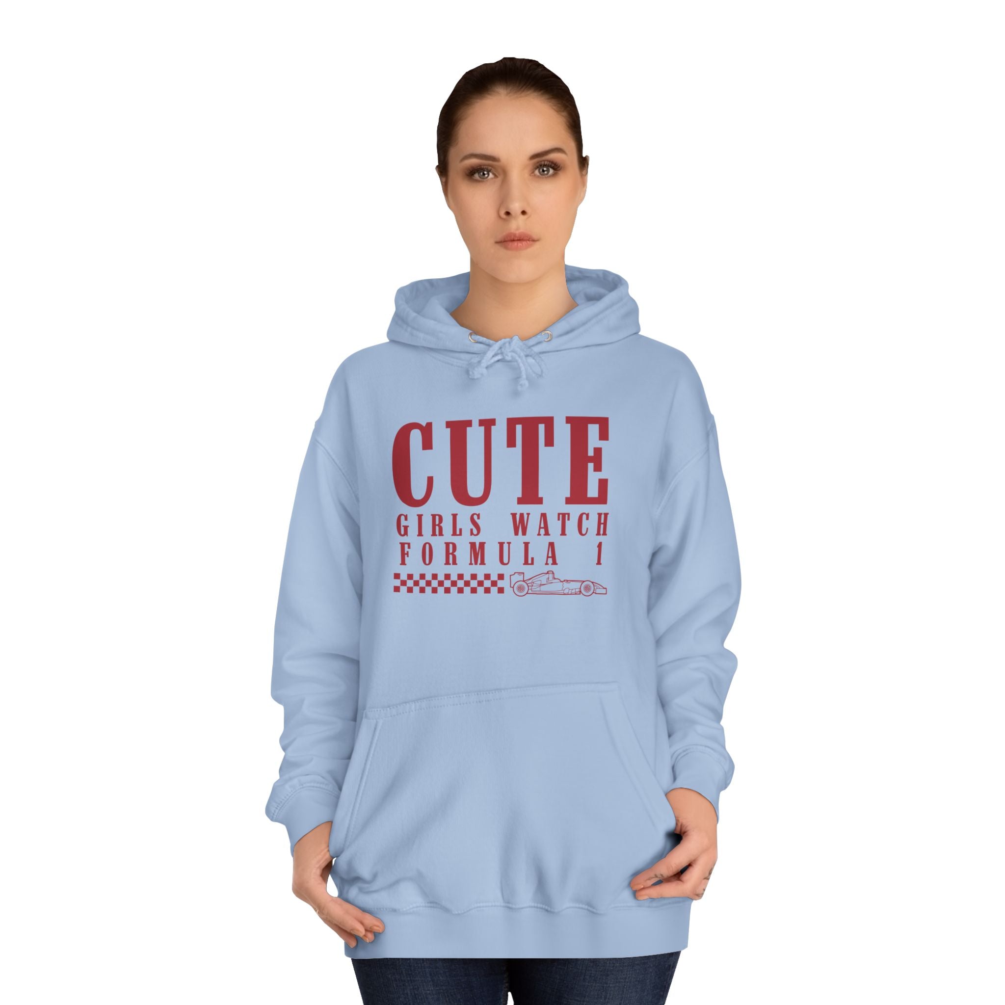 Cute Girls Watch F1 Unisex College Hoodie