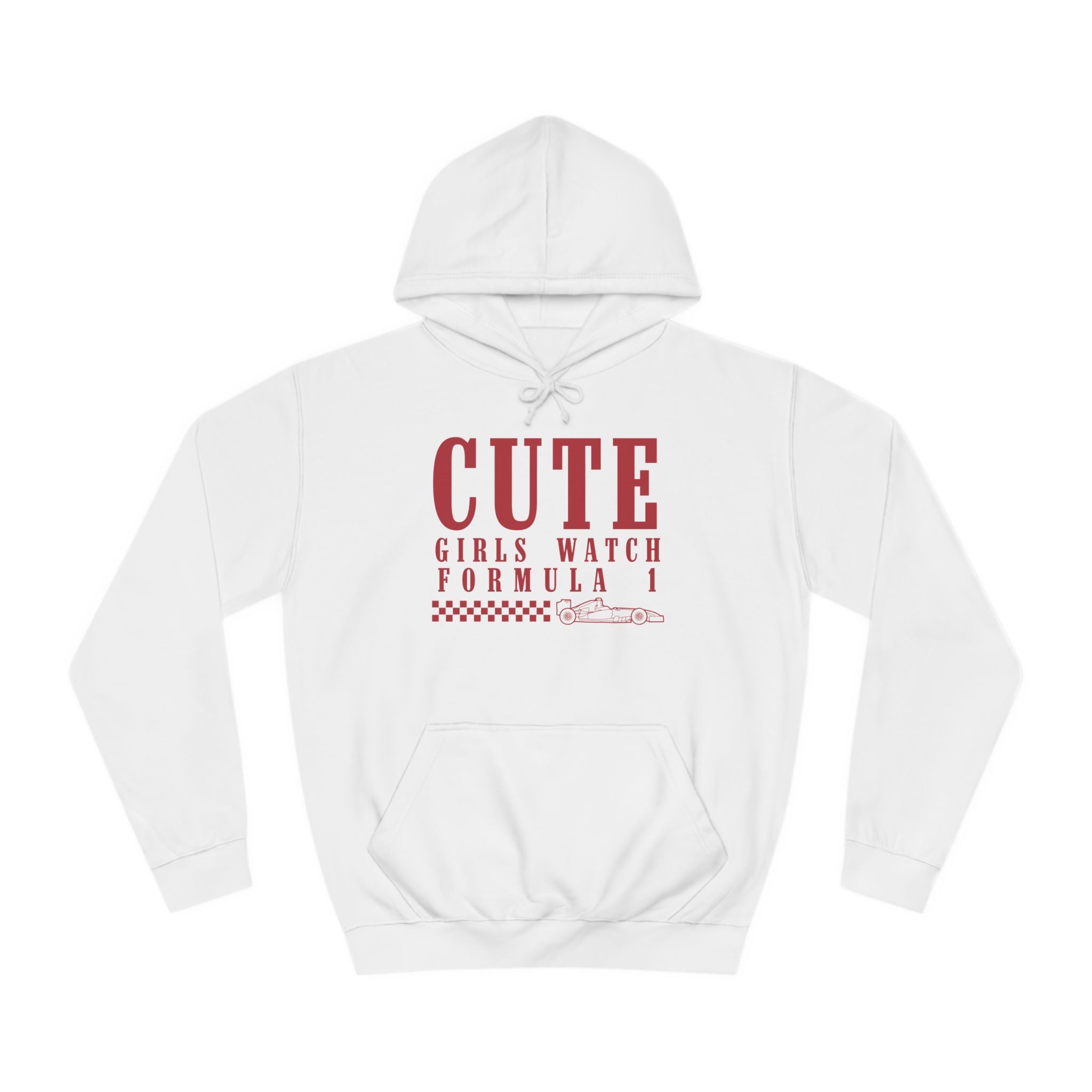 Cute Girls Watch F1 Unisex College Hoodie