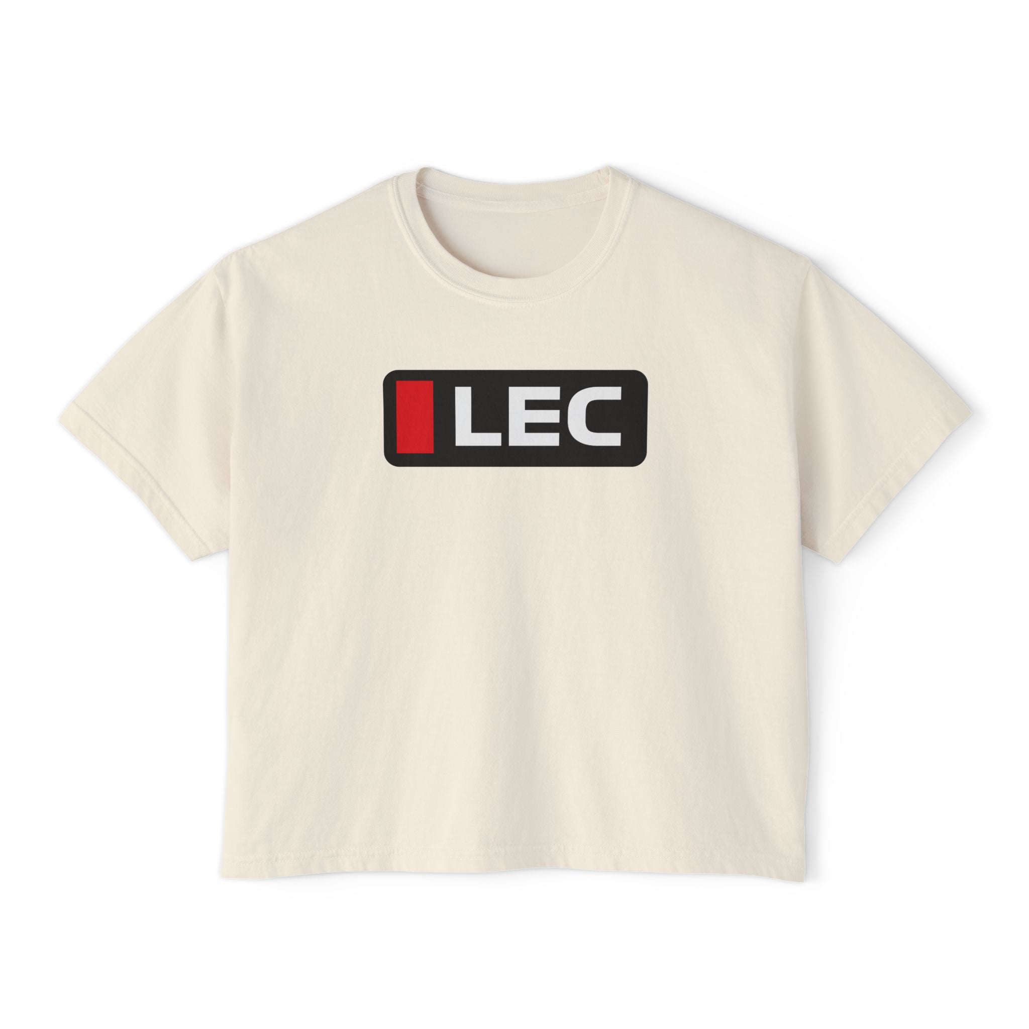 Leclerc Abbreviation Women's Boxy Tee | Formula Fanatics