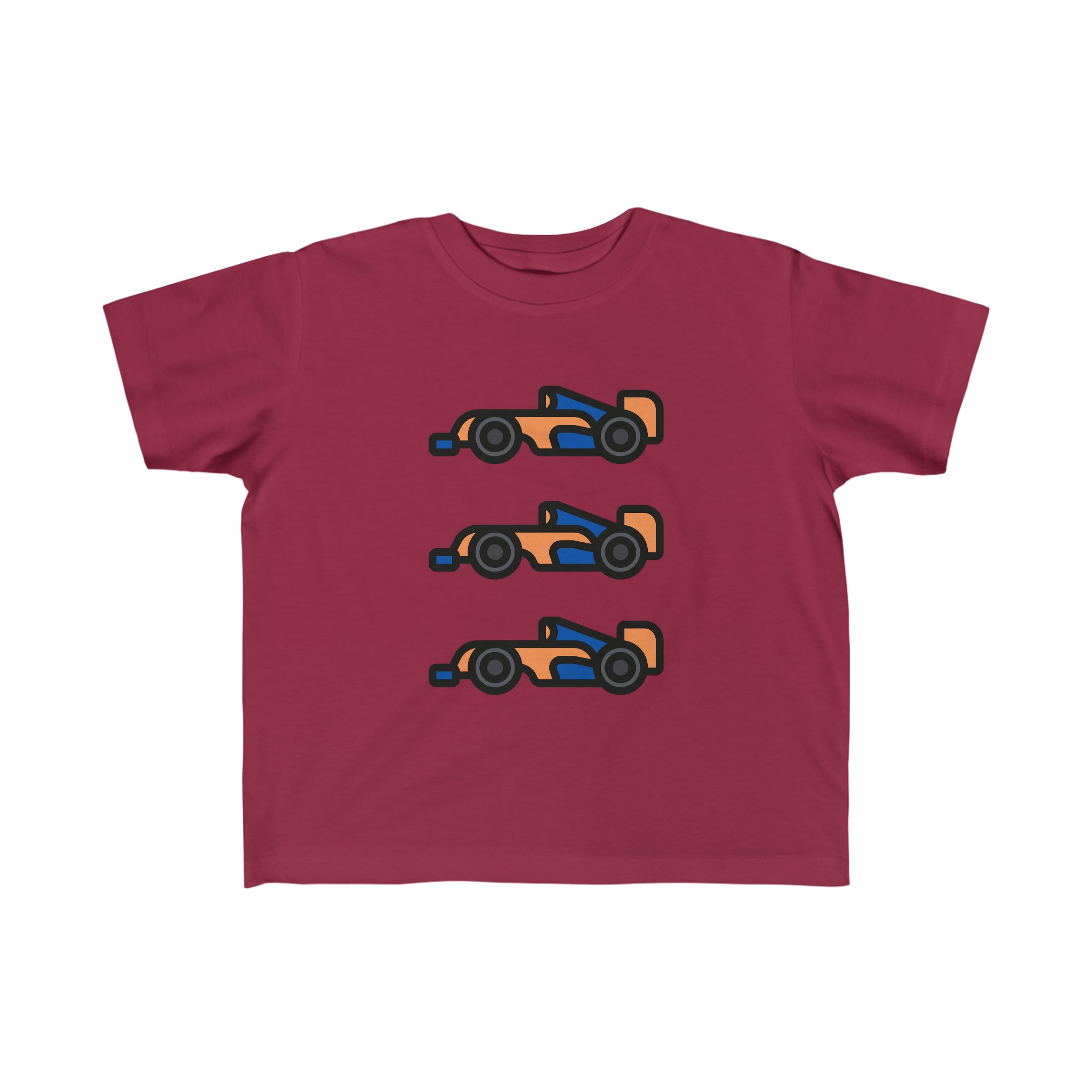 Motorsport Inspired Papaya/Blue Car Toddler T-shirt - FormulaFanatics