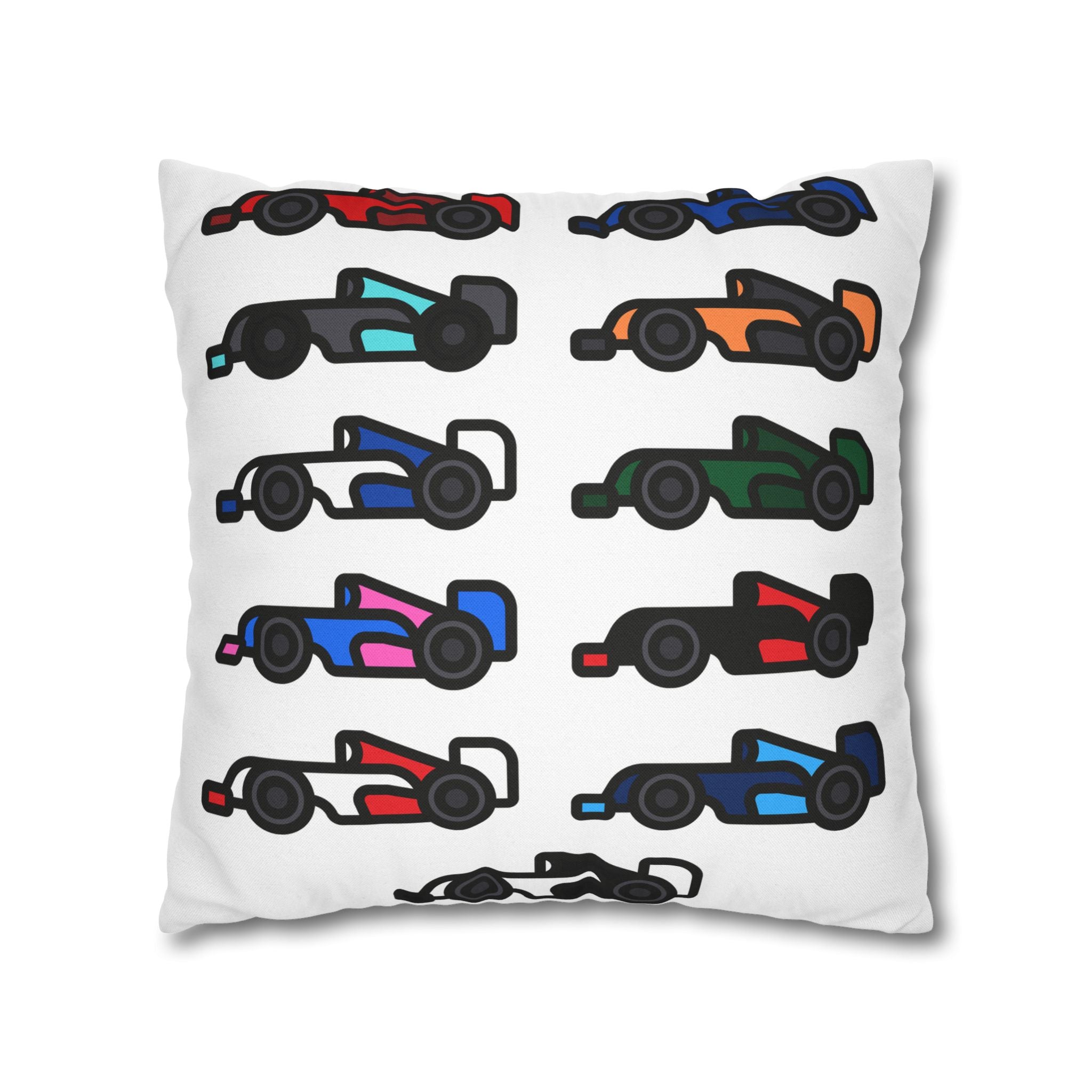 The Grid Spun Polyester Square Pillow Case