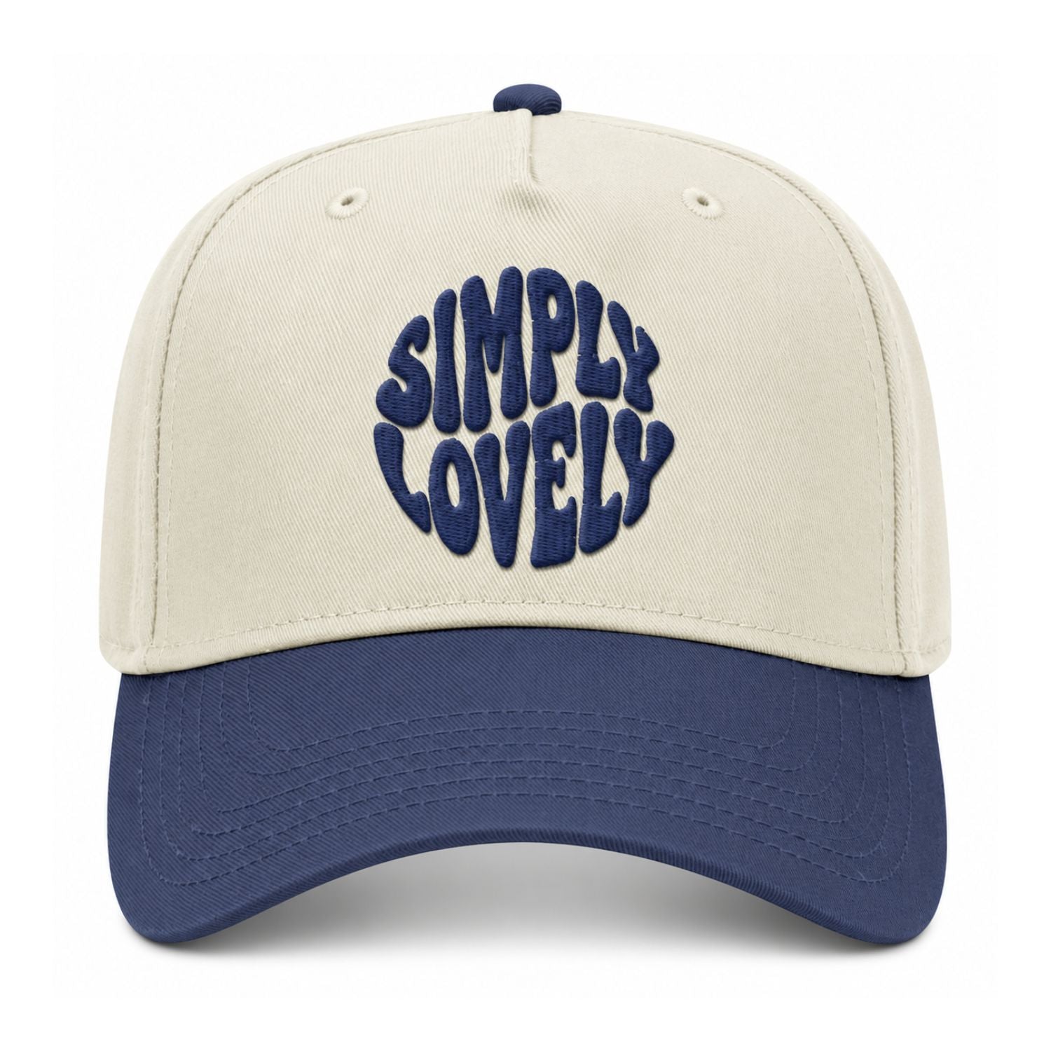 Simply Lovely Funky Font Snapback - Navy