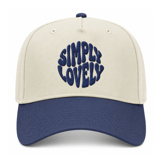 Simply Lovely Funky Font Snapback - Navy